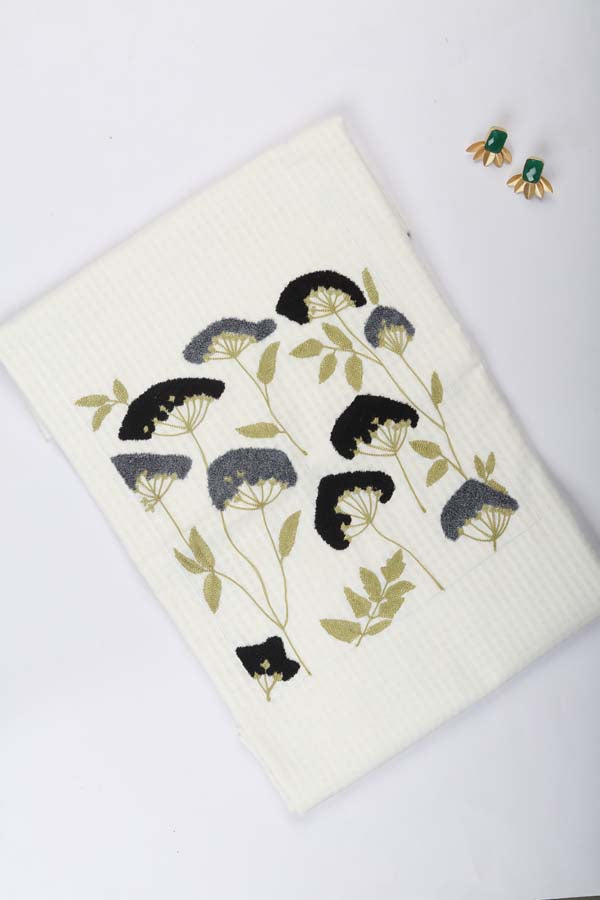 Gawaksh Signature - Floral Black & Grey