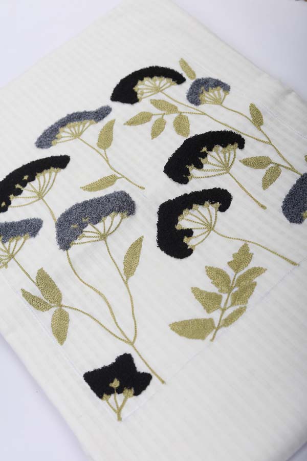 Gawaksh Signature - Floral Black & Grey
