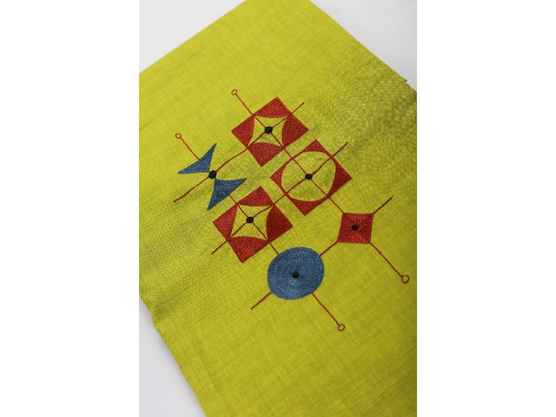 EMBROIDERED KURTA FABRIC GREEN