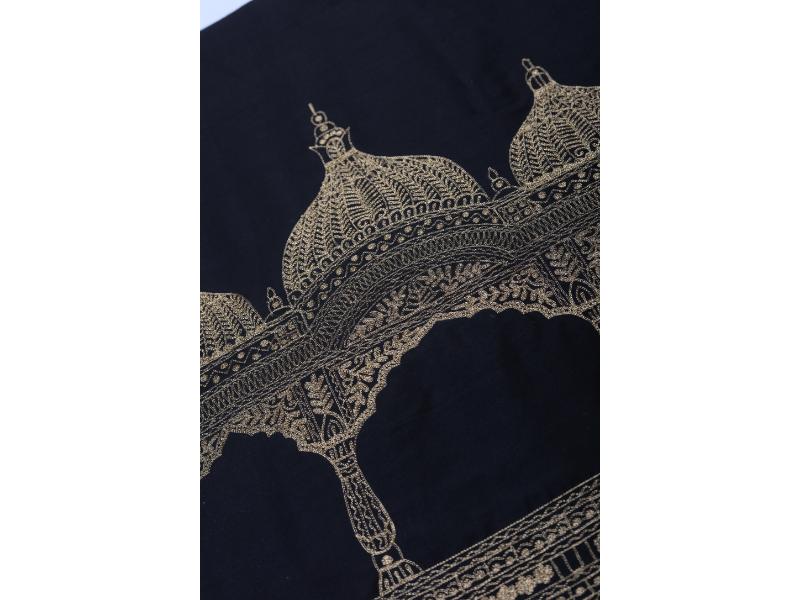 Black Cotton SILK Fabric