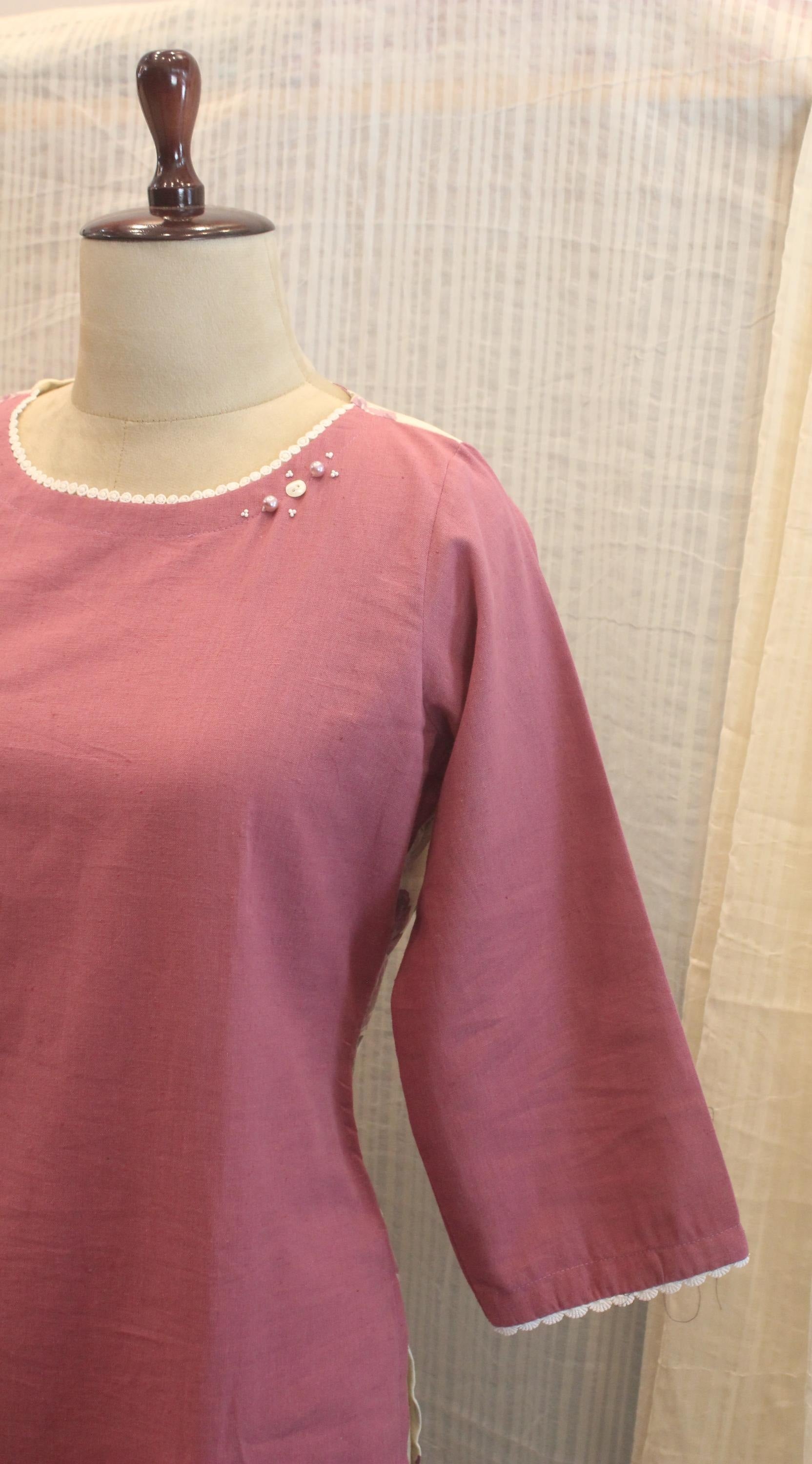 Cotton Ready-to-Wear Kurta - Elegant Ethnic Design RMK-26-024