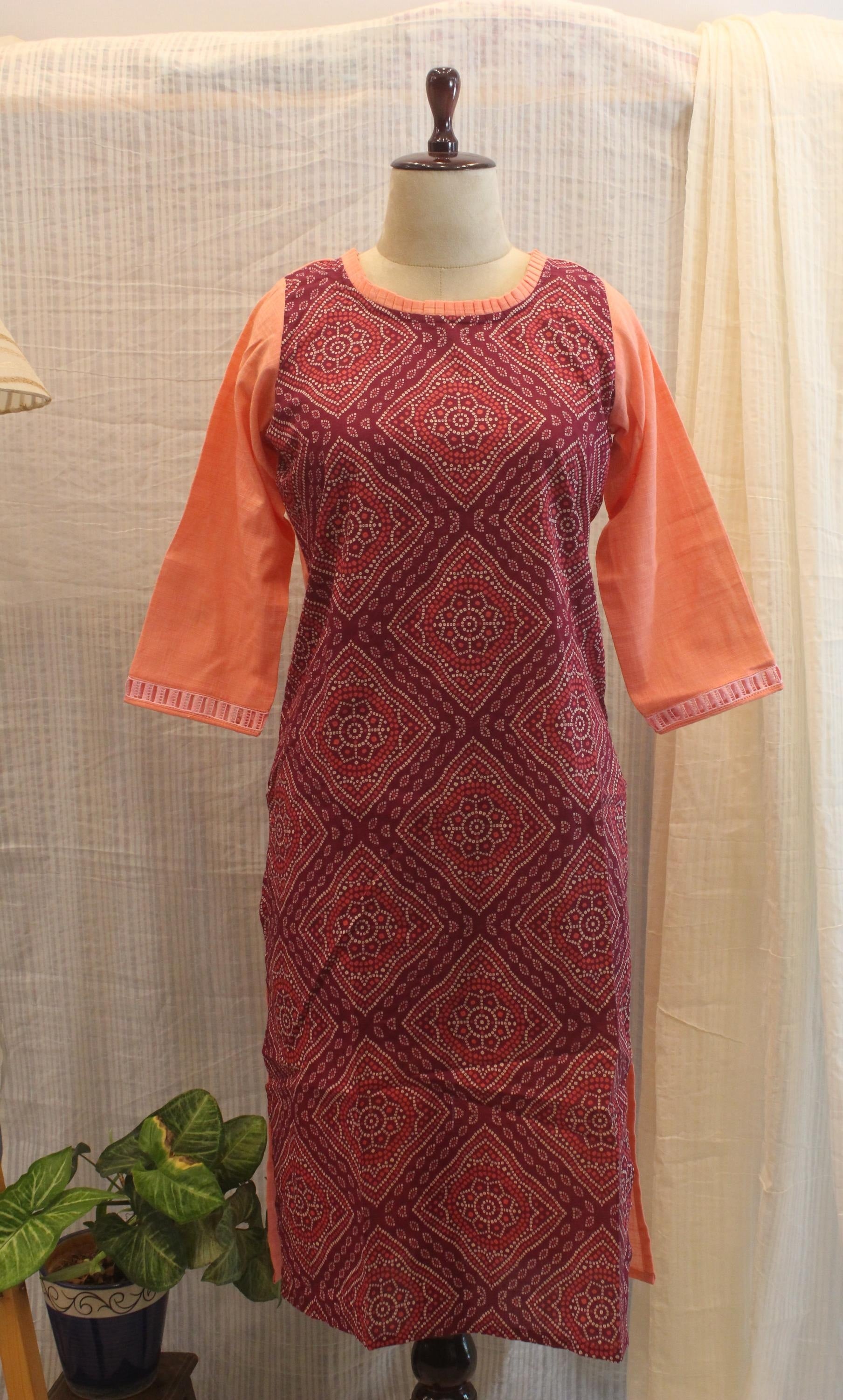Cotton Ready-to-Wear Kurta - Elegant Ethnic Design RMK-26-023