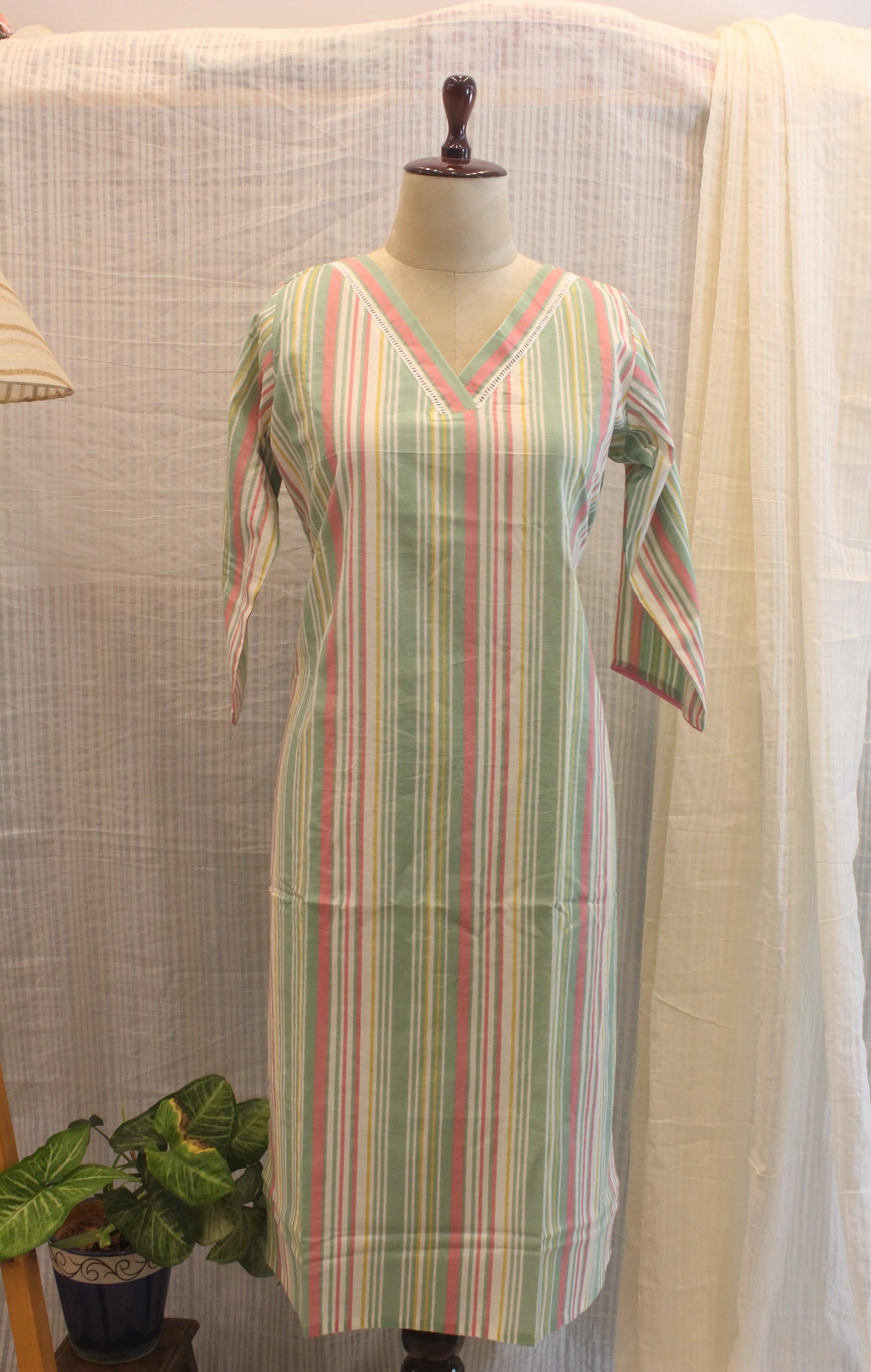 Cotton Ready-to-Wear Kurta - Elegant Ethnic Design RMK-26-007