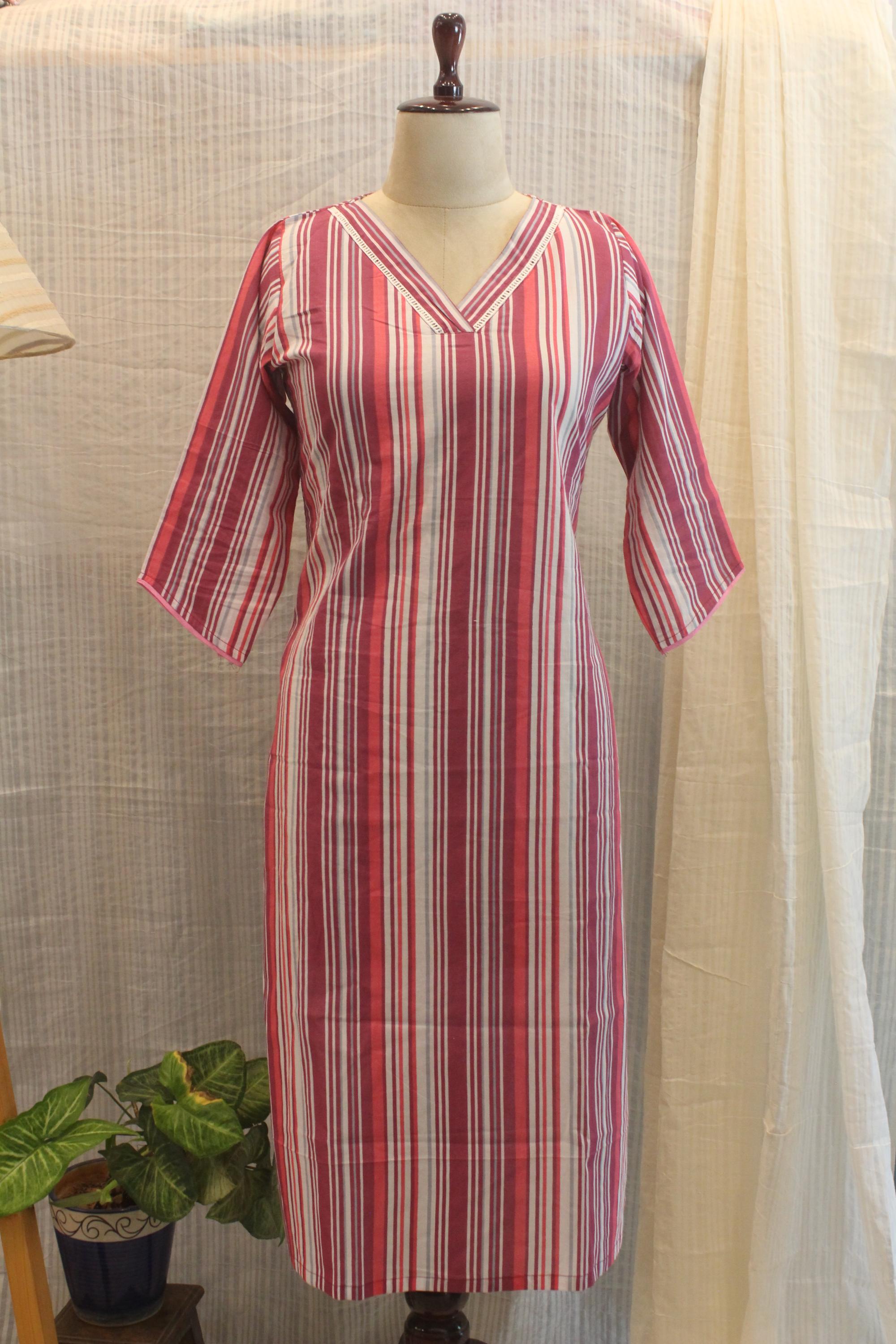 Cotton Ready-to-Wear Kurta - Elegant Ethnic Design RMK-26-008