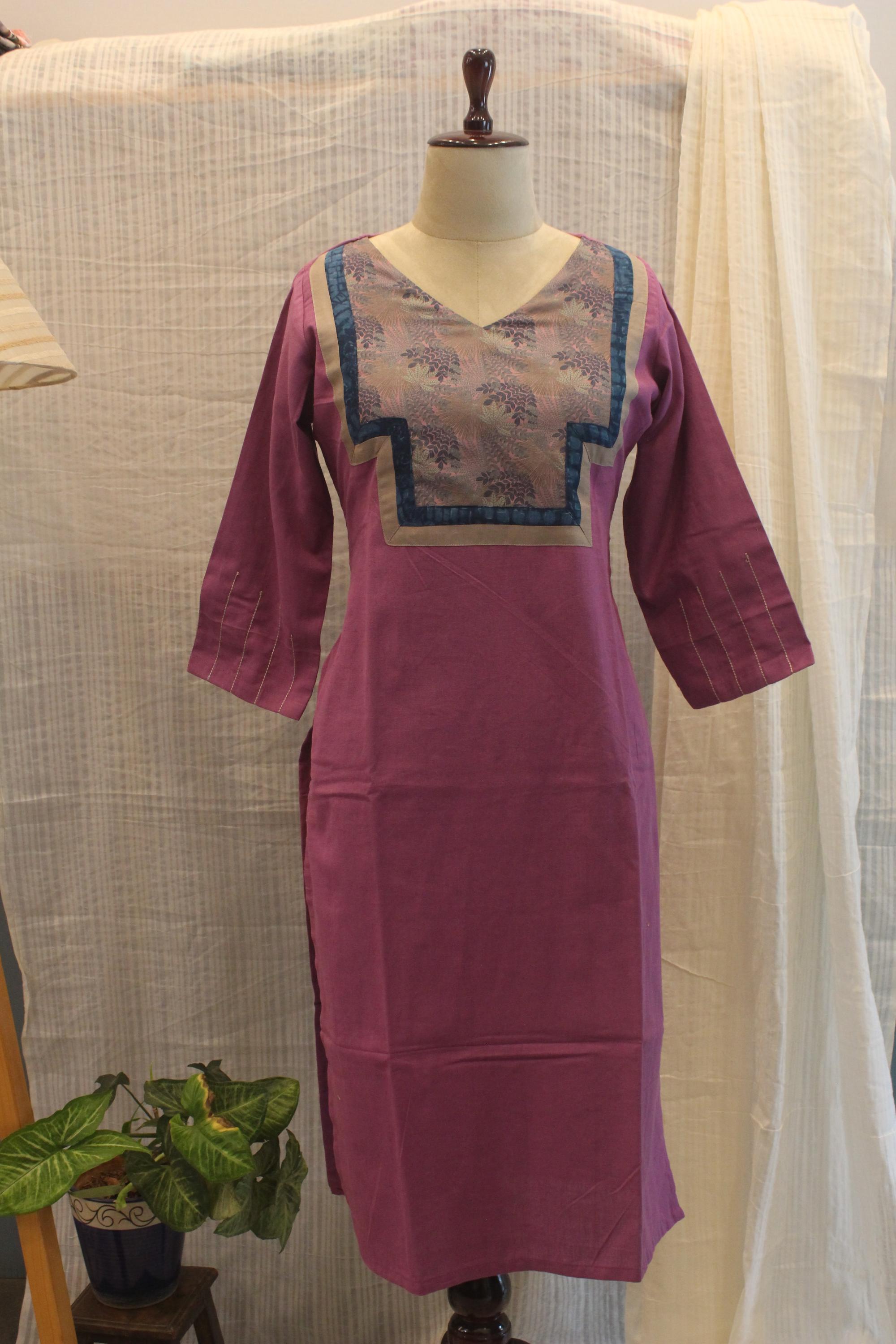 Cotton Ready-to-Wear Kurta - Elegant Ethnic Design RMK26-031