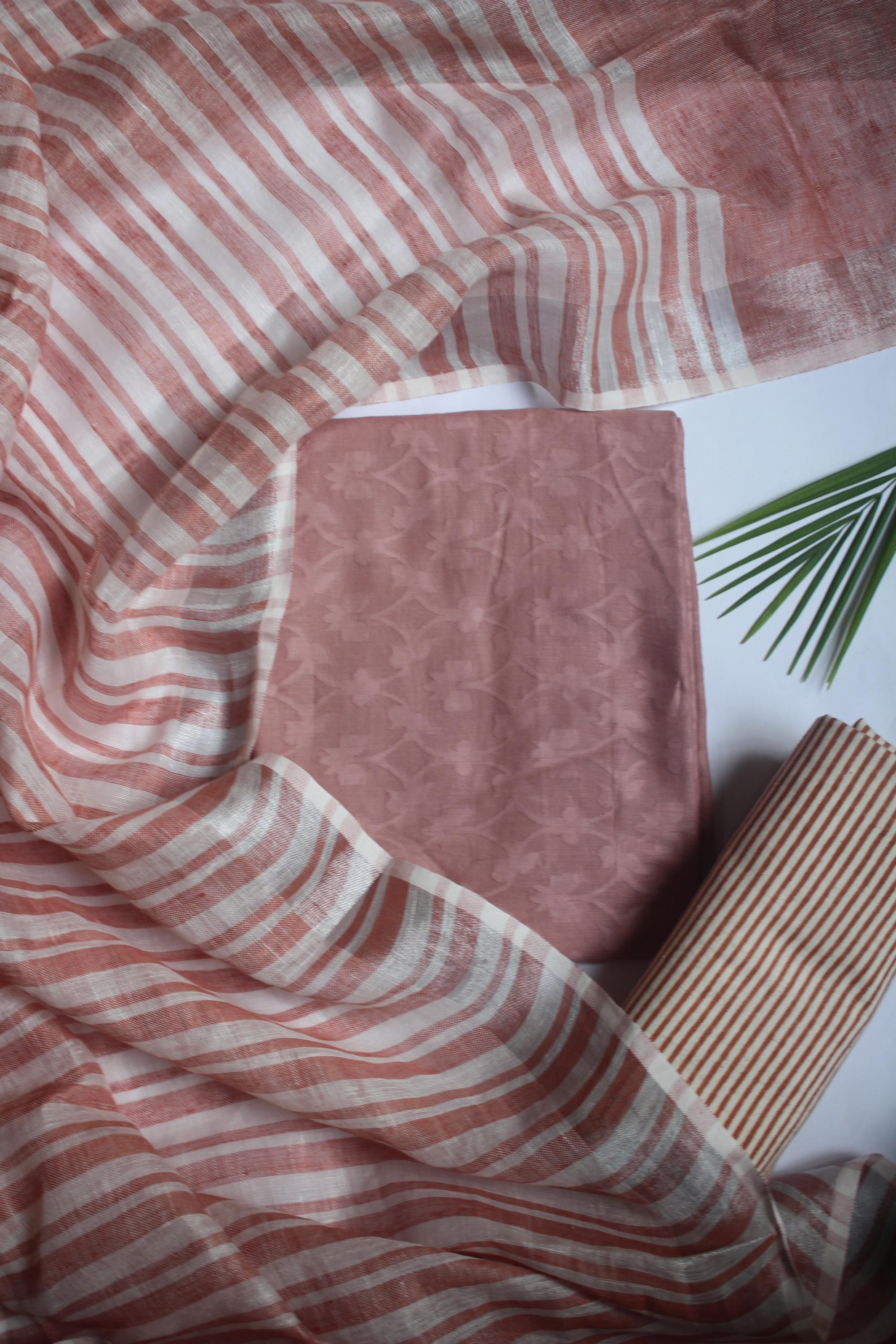 Cotton 3 Piece Unstitched Set -101