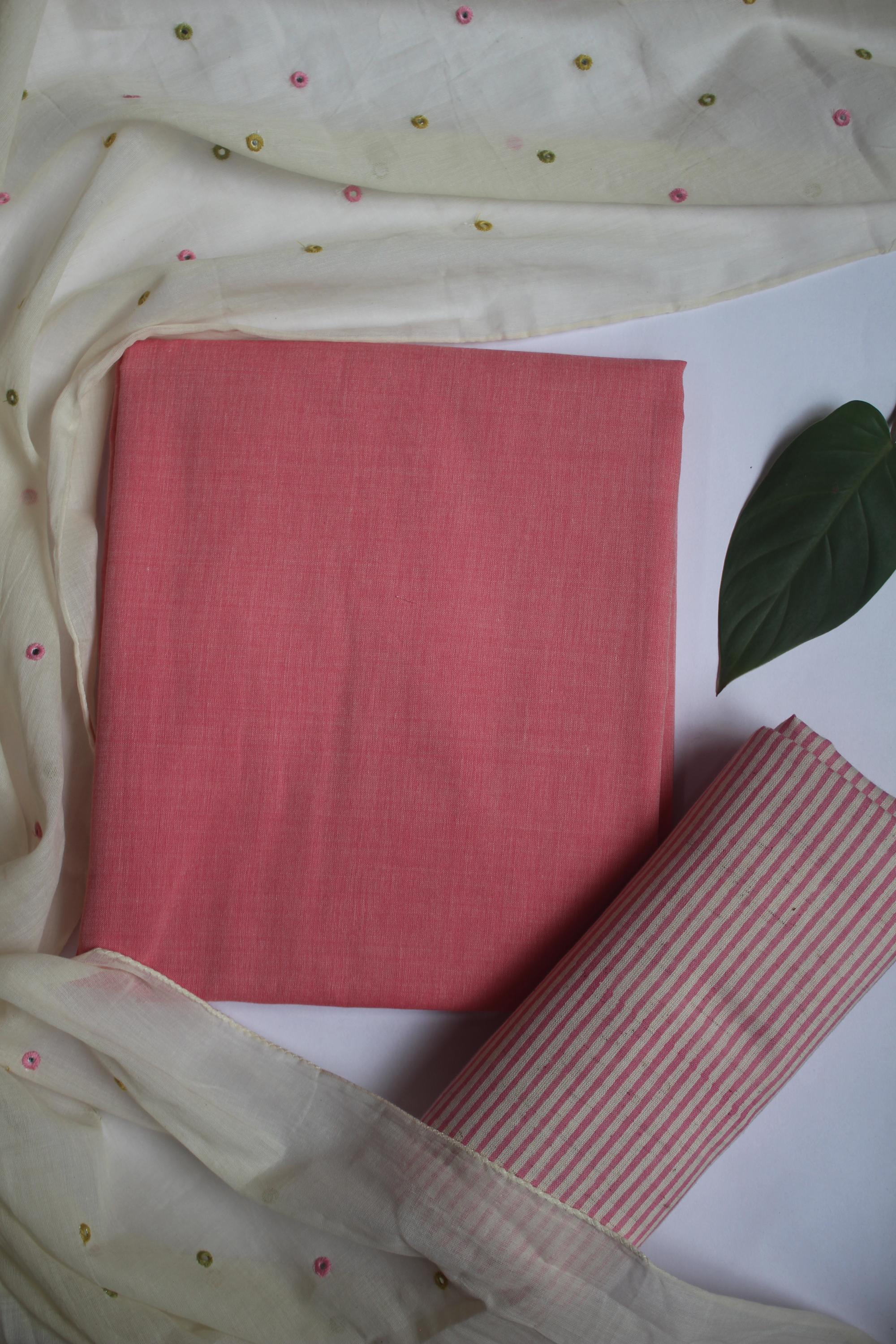 Cotton 3 Piece Unstitched Set -106