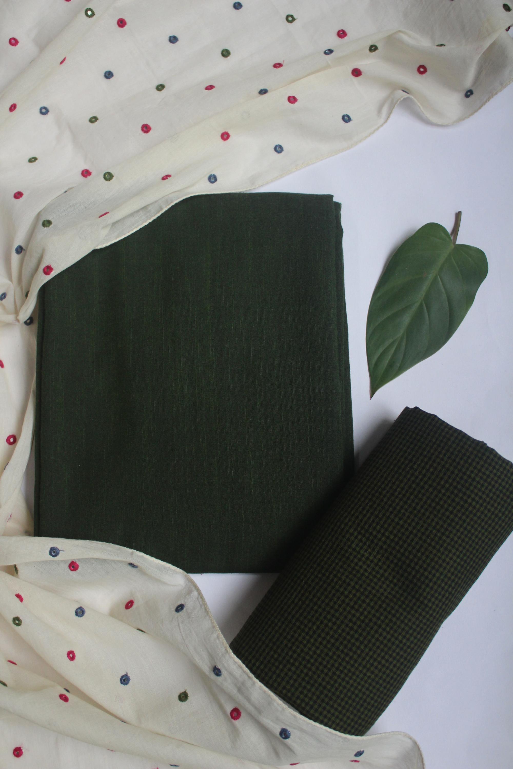 Cotton 3 Piece Unstitched Set -109