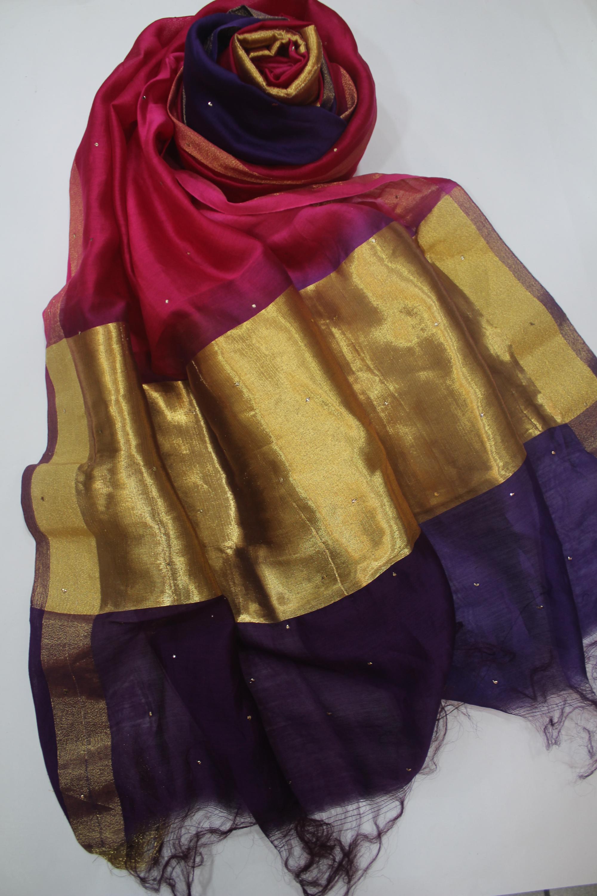 Ikkat 3 Piece Unstitched Set -120