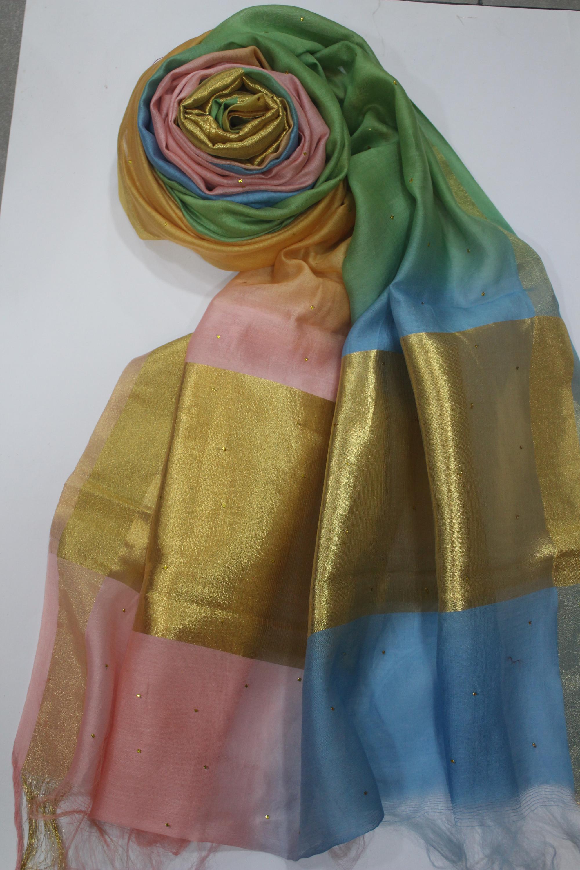 Ikkat 3 Piece Unstitched Set -122