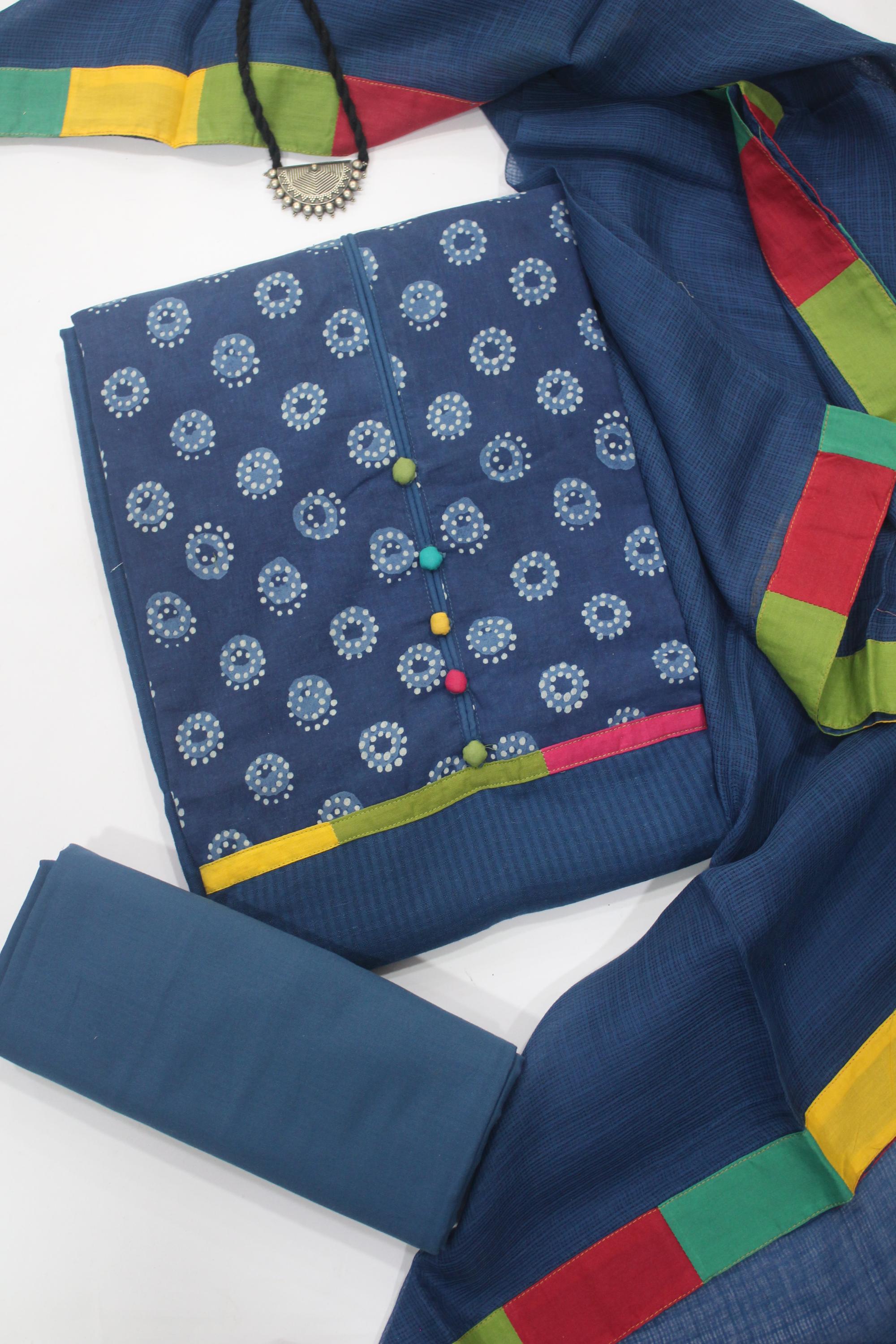 Cotton 3 Piece Unstitched Set -141