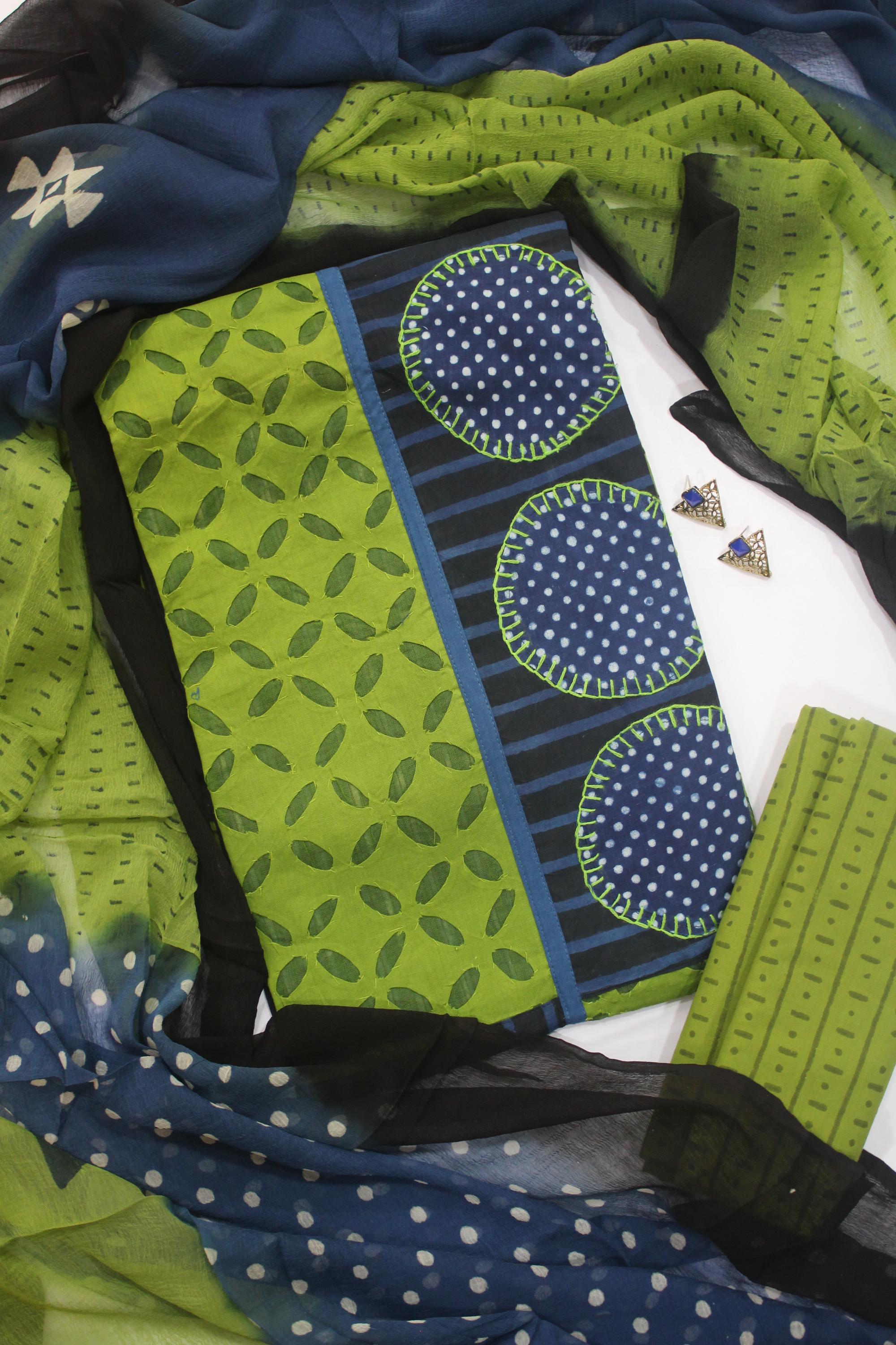 Cotton 3 Piece Unstitched Set -146