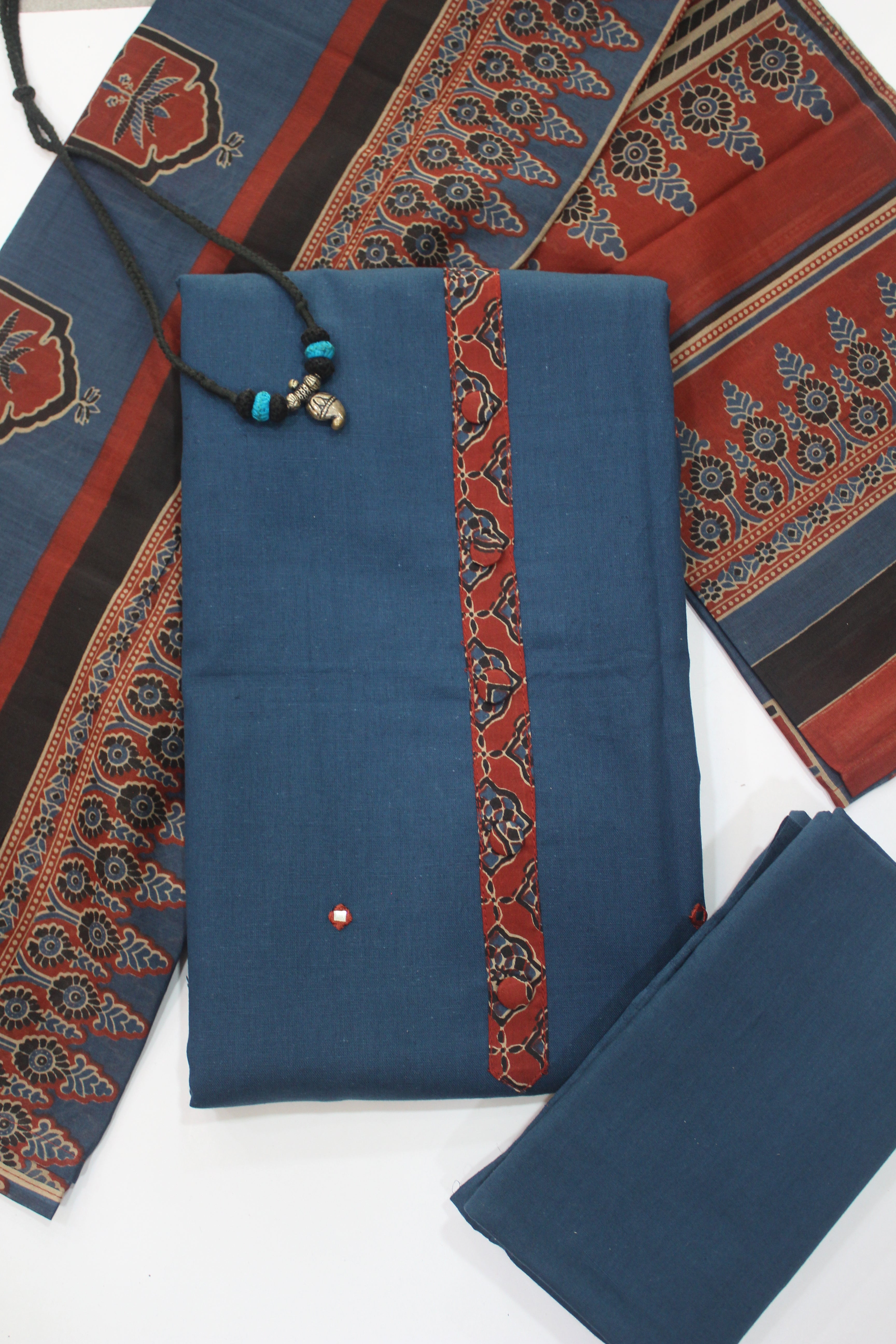 Cotton 3 Piece Unstitched Set -152