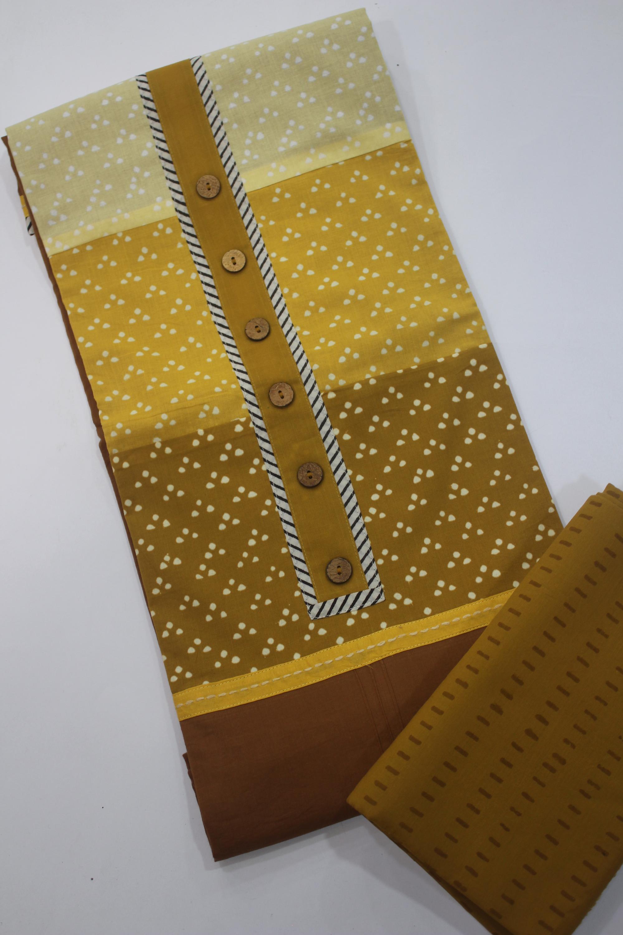 Cotton 3 Piece Unstitched Set -153