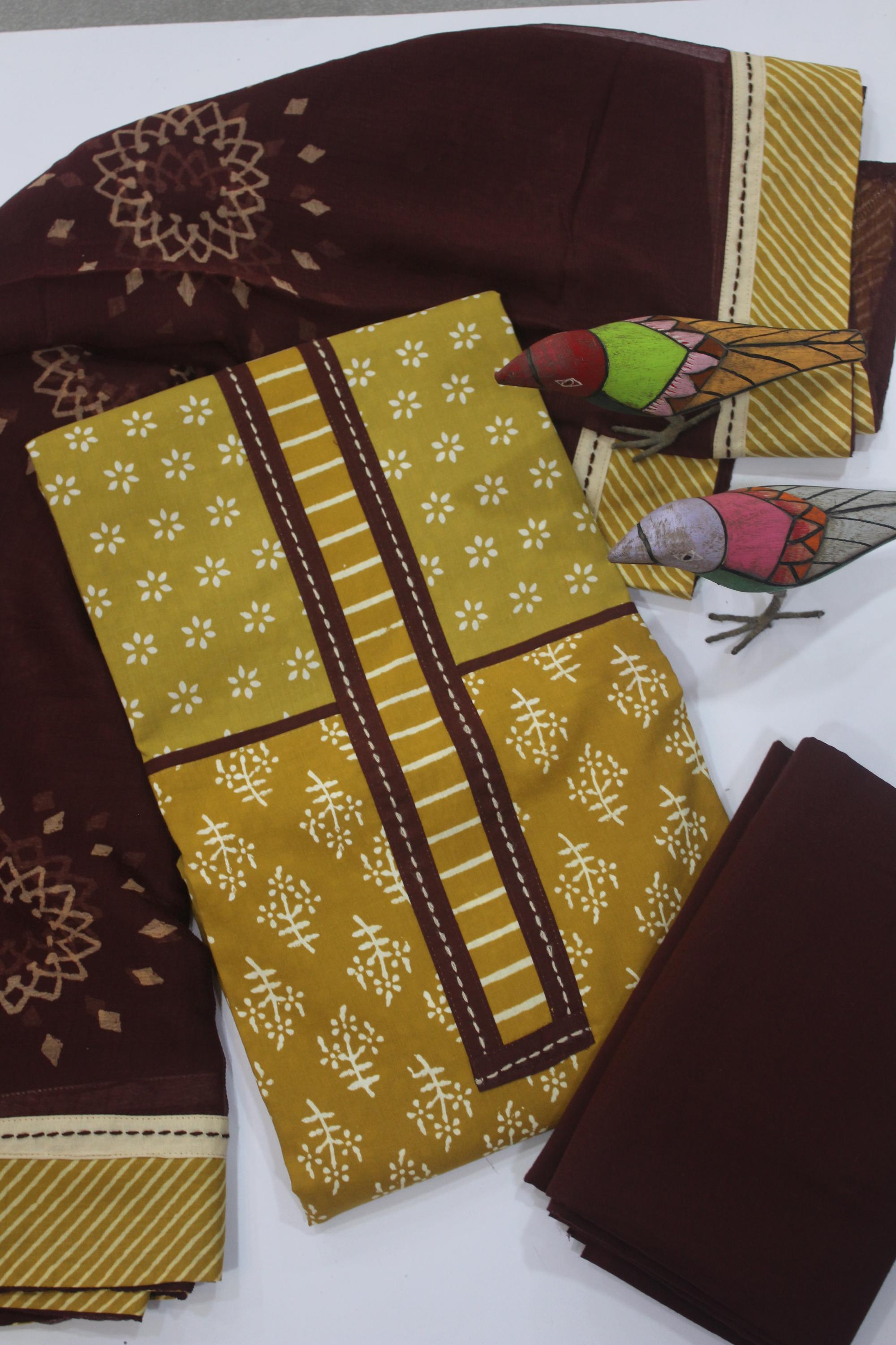 Cotton 3 Piece Unstitched Set -157