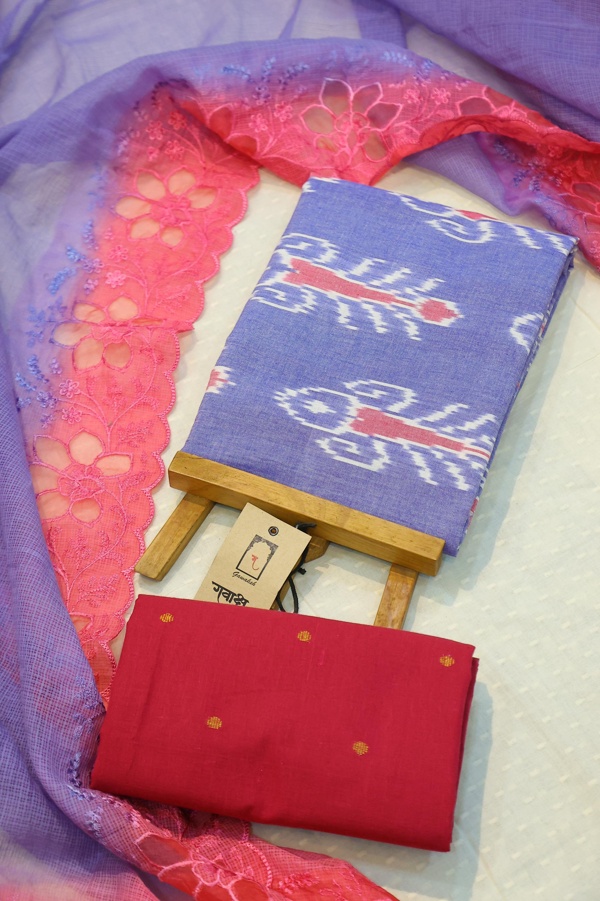 Cotton 3 Piece Unstitched Set -009