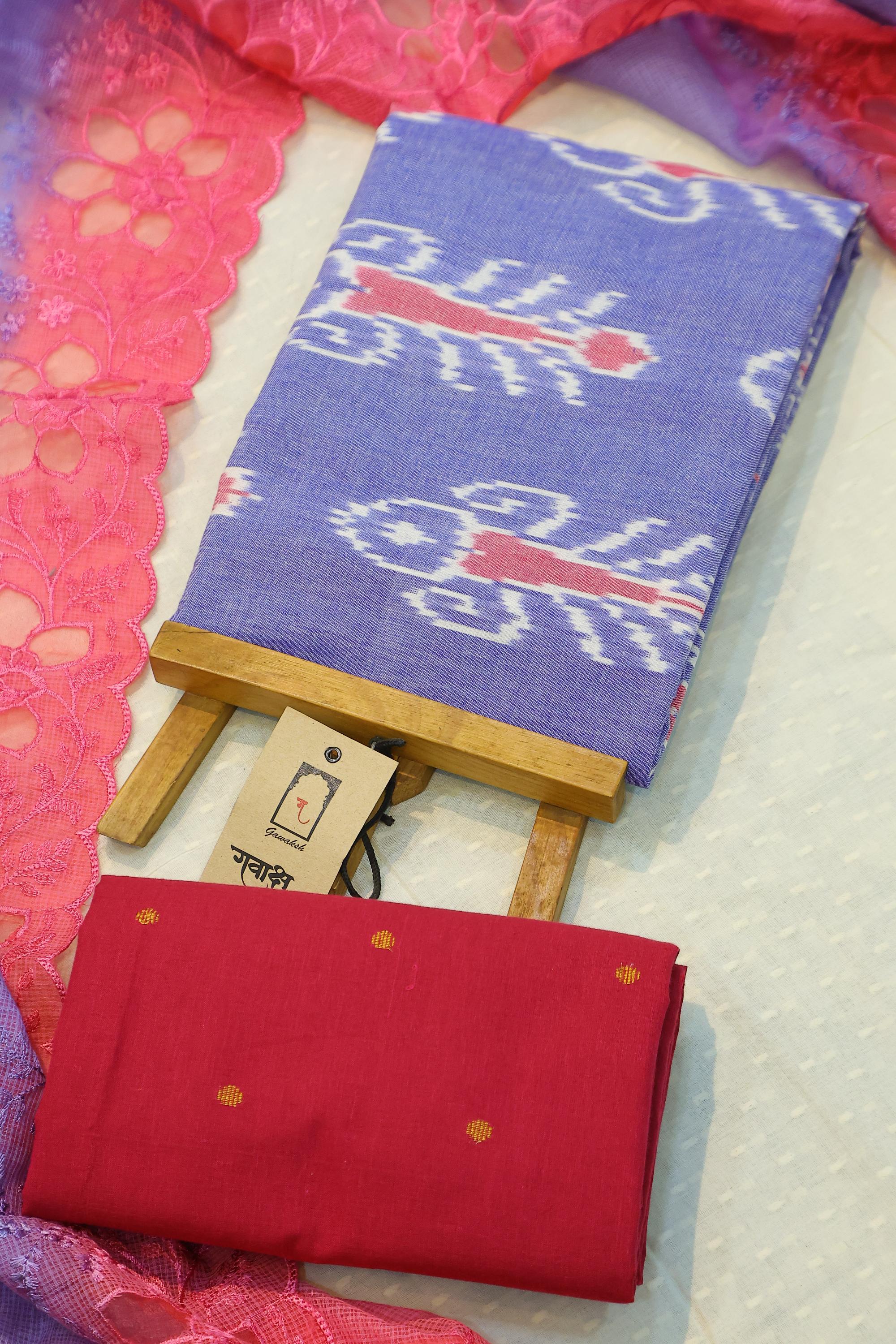 Cotton 3 Piece Unstitched Set -009