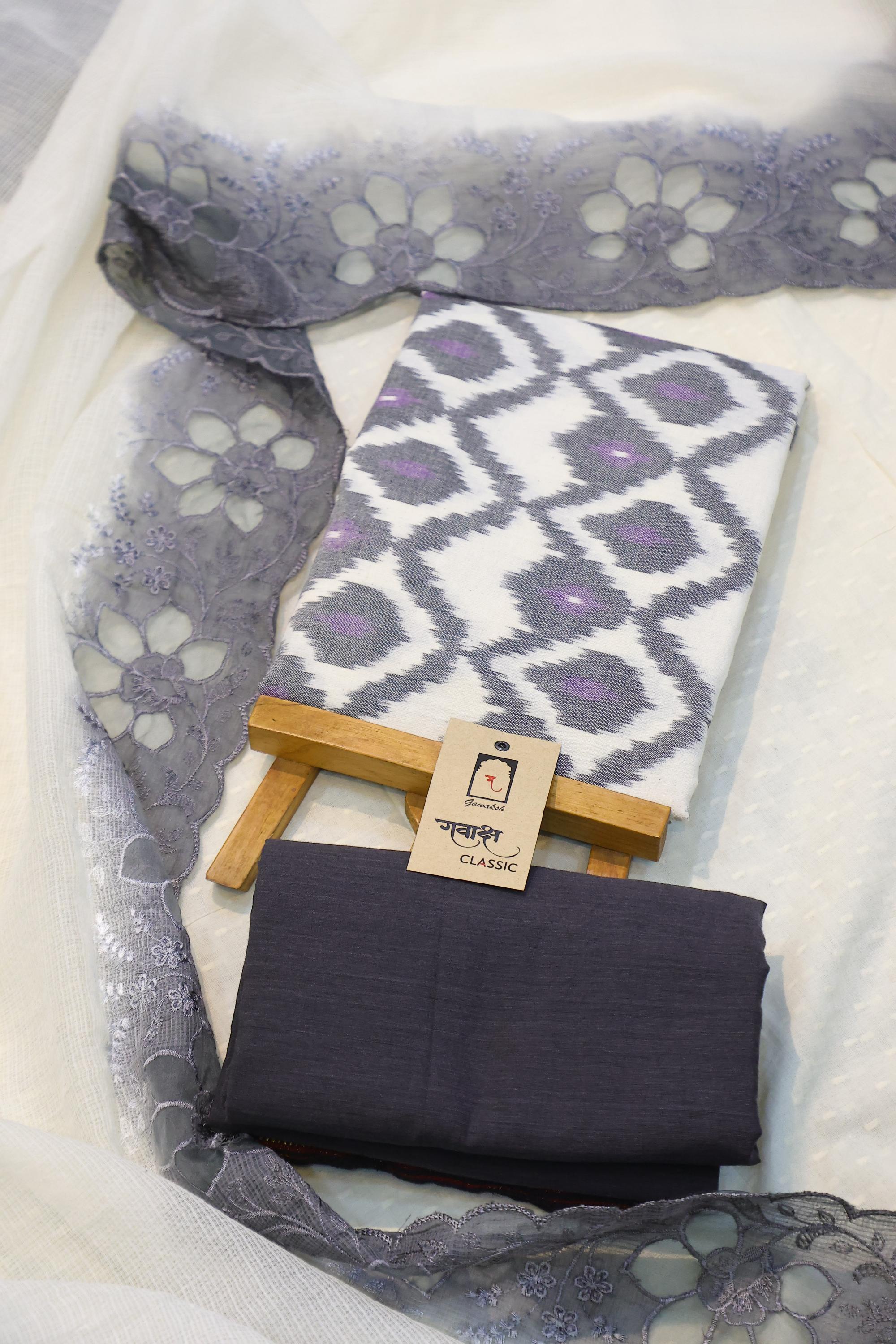 Cotton 3 Piece Unstitched Set -25