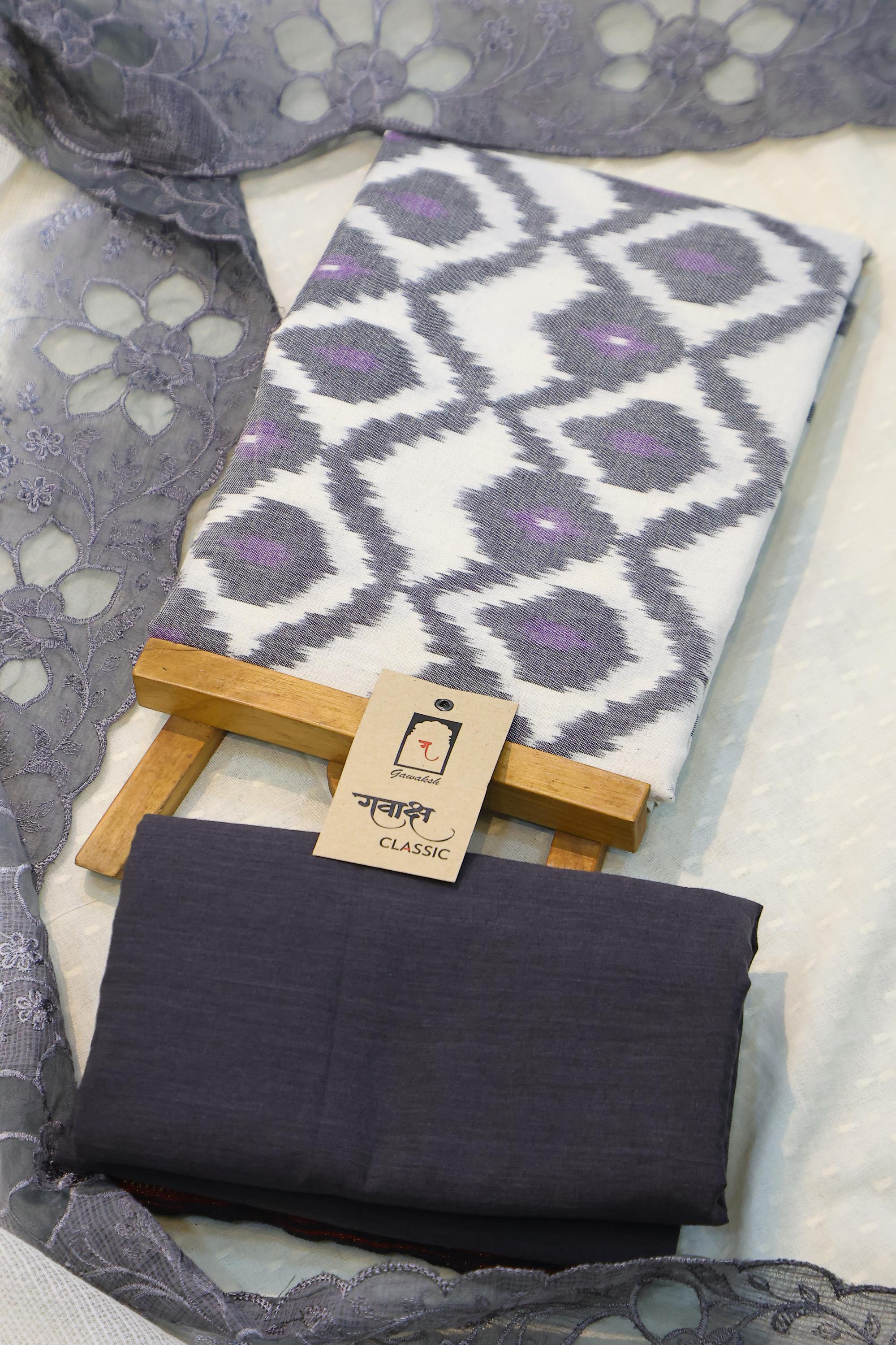 Cotton 3 Piece Unstitched Set -25