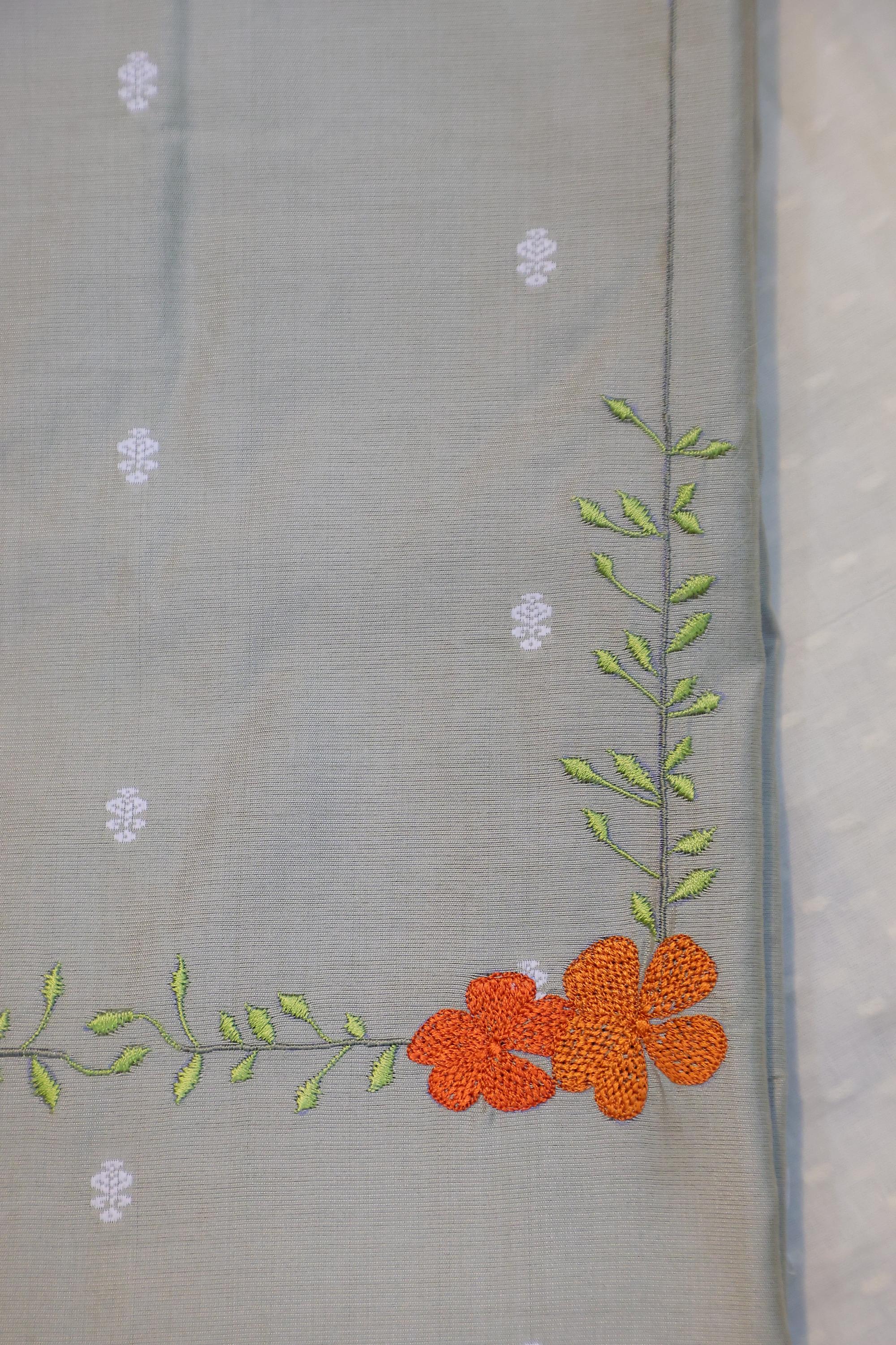 Cotton Silk 3 Piece Unstitched Set -12
