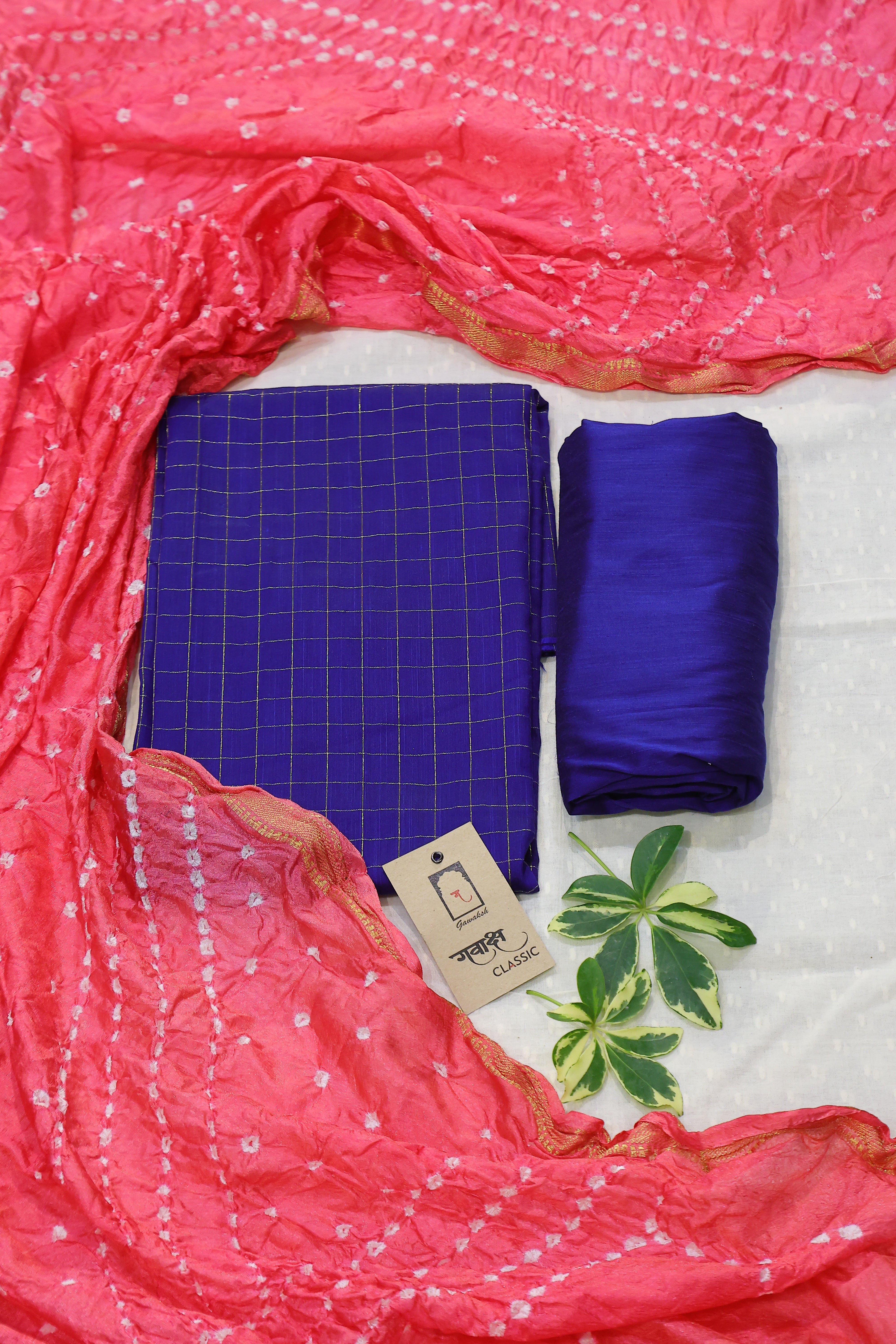 Cotton Silk 3 Piece Unstitched Set -32