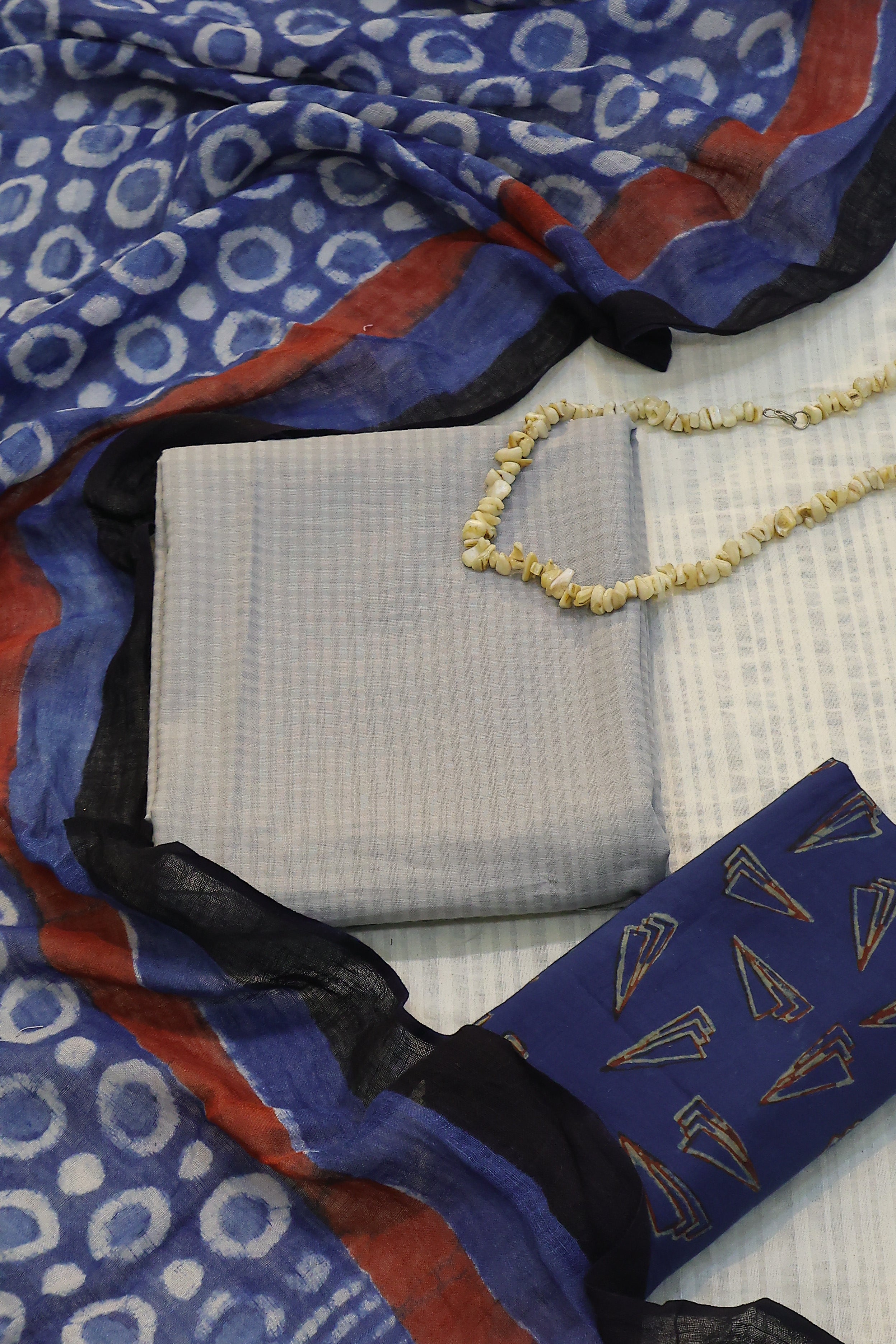 Cotton 3 Piece Unstitched Set -52