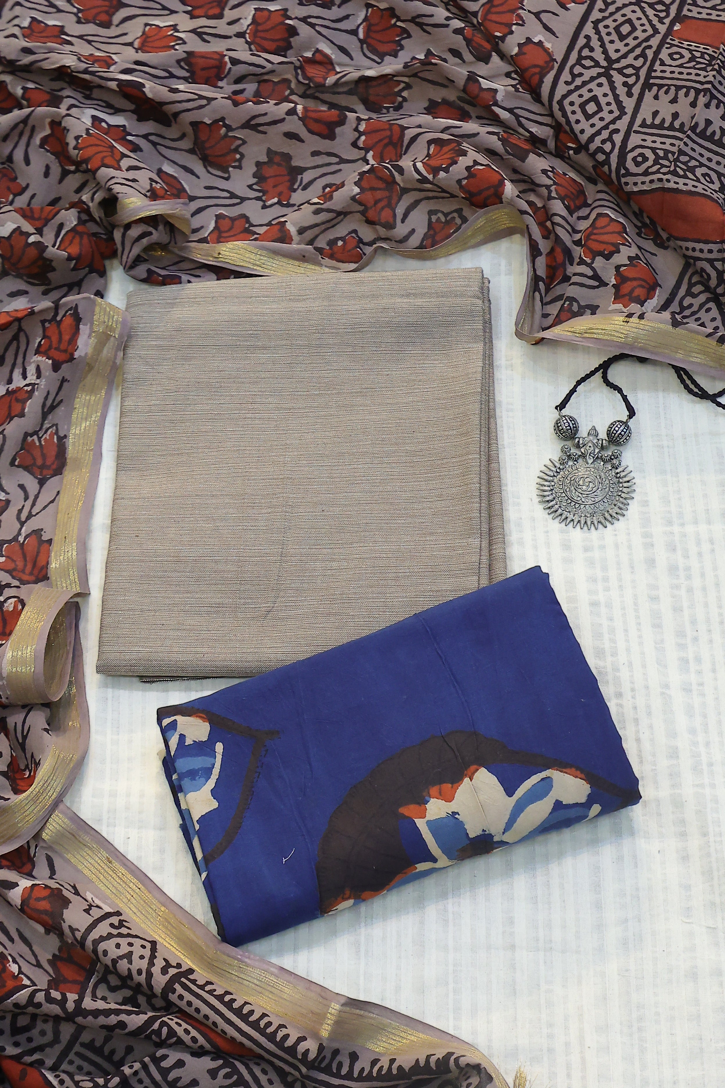 Cotton 3 Piece Unstitched Set -59