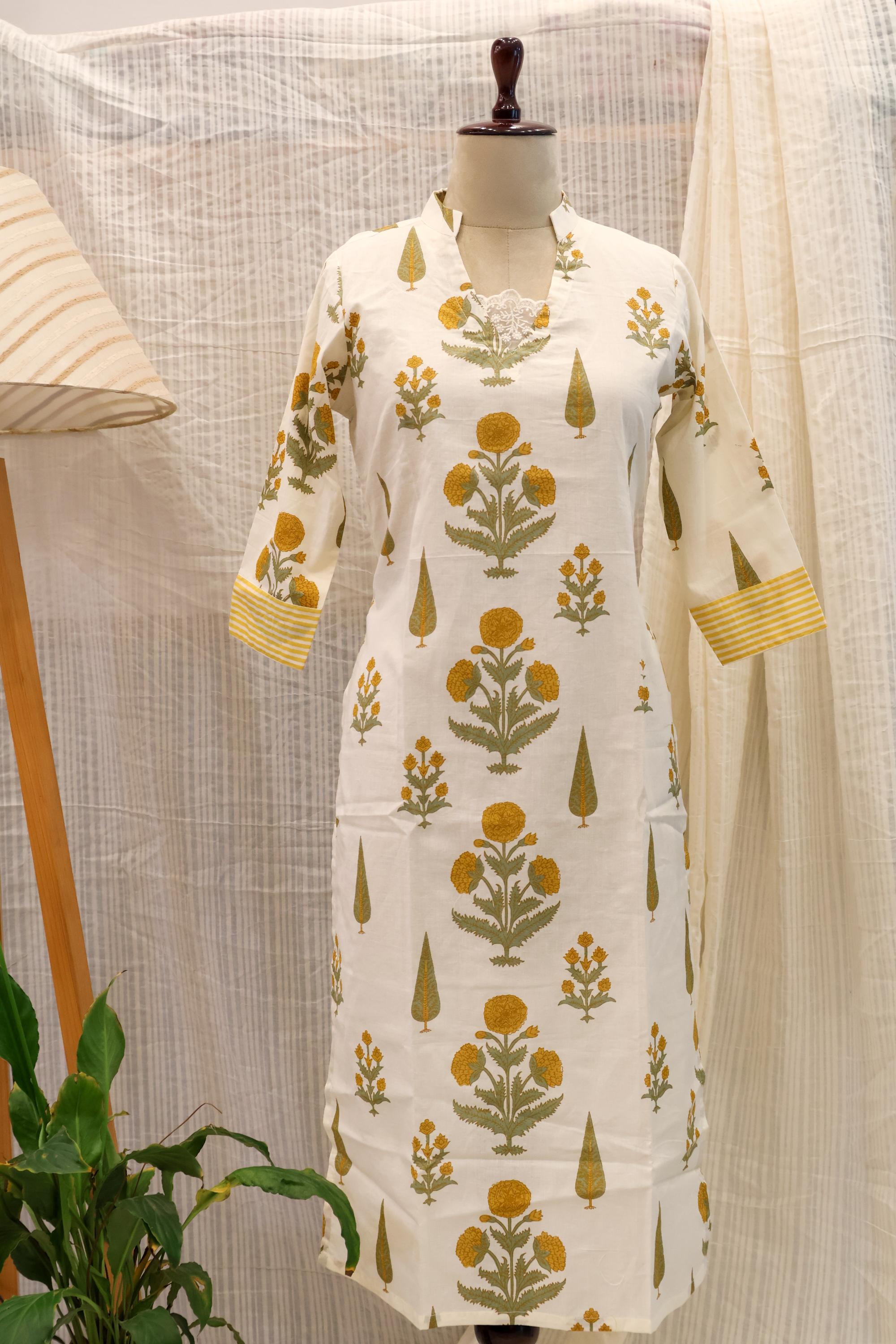 Cotton Ready-to-Wear Kurta - Elegant Ethnic Design RMK-26-002