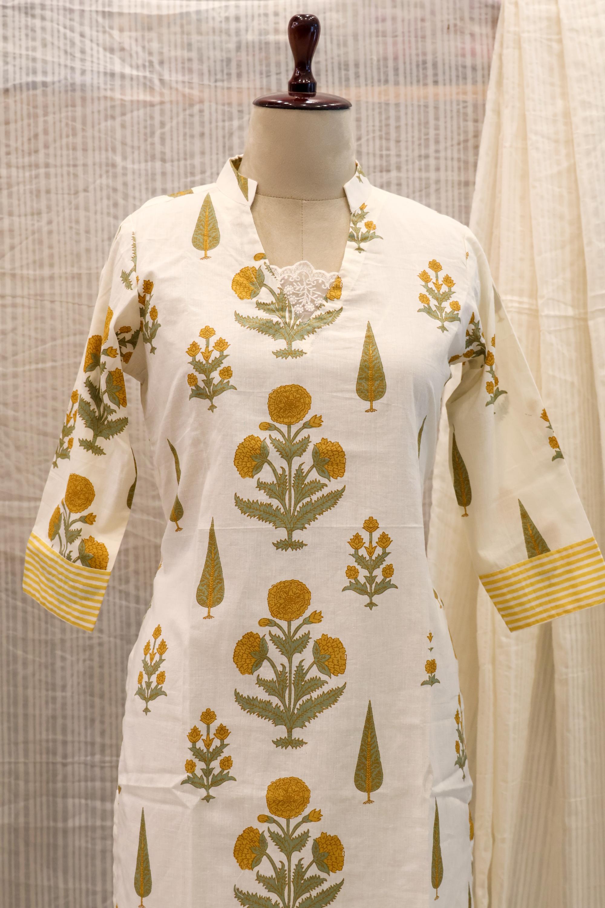 Cotton Ready-to-Wear Kurta - Elegant Ethnic Design RMK-26-002