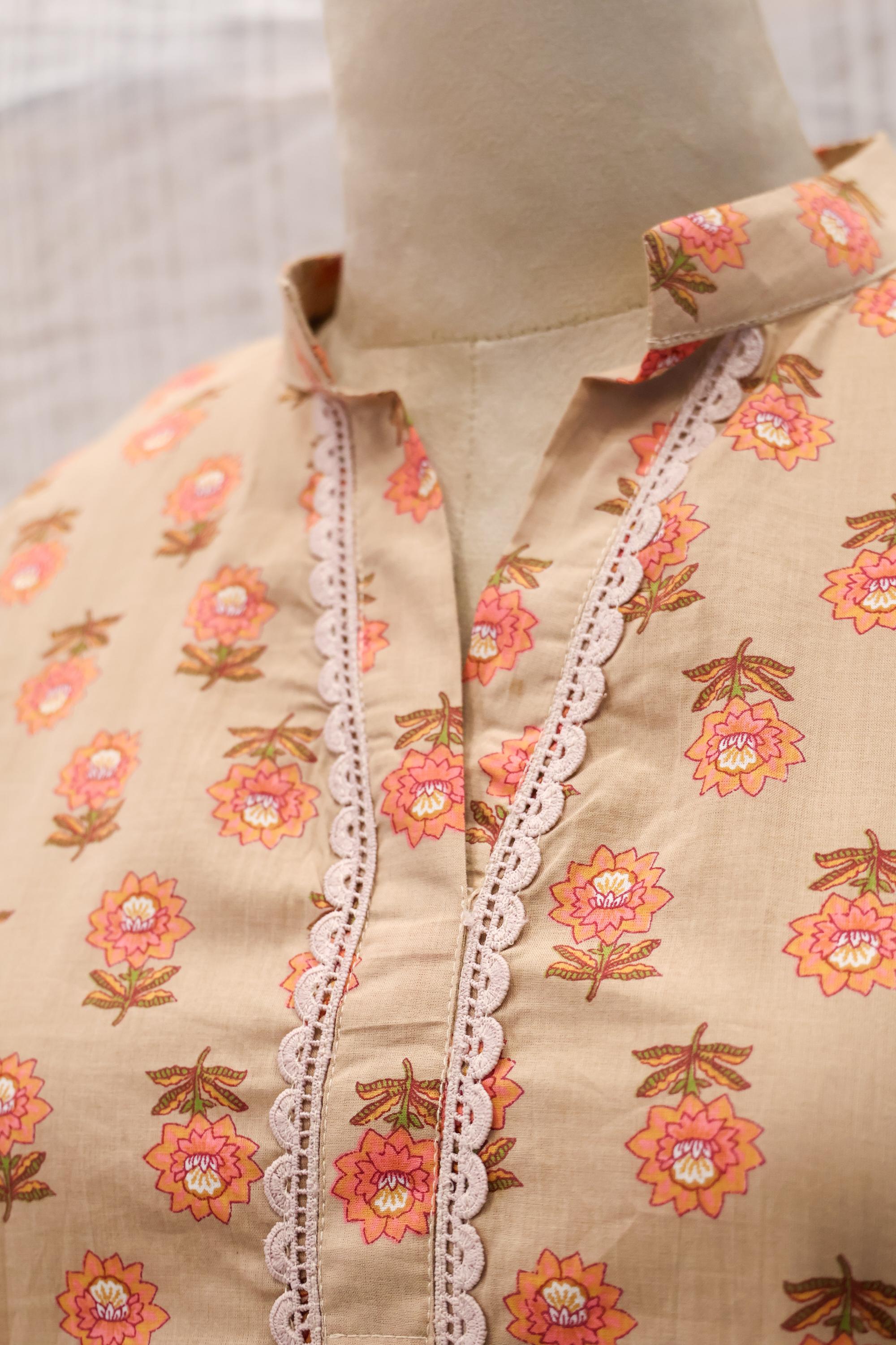 Cotton Ready-to-Wear Kurta - Elegant Ethnic Design RMK-178