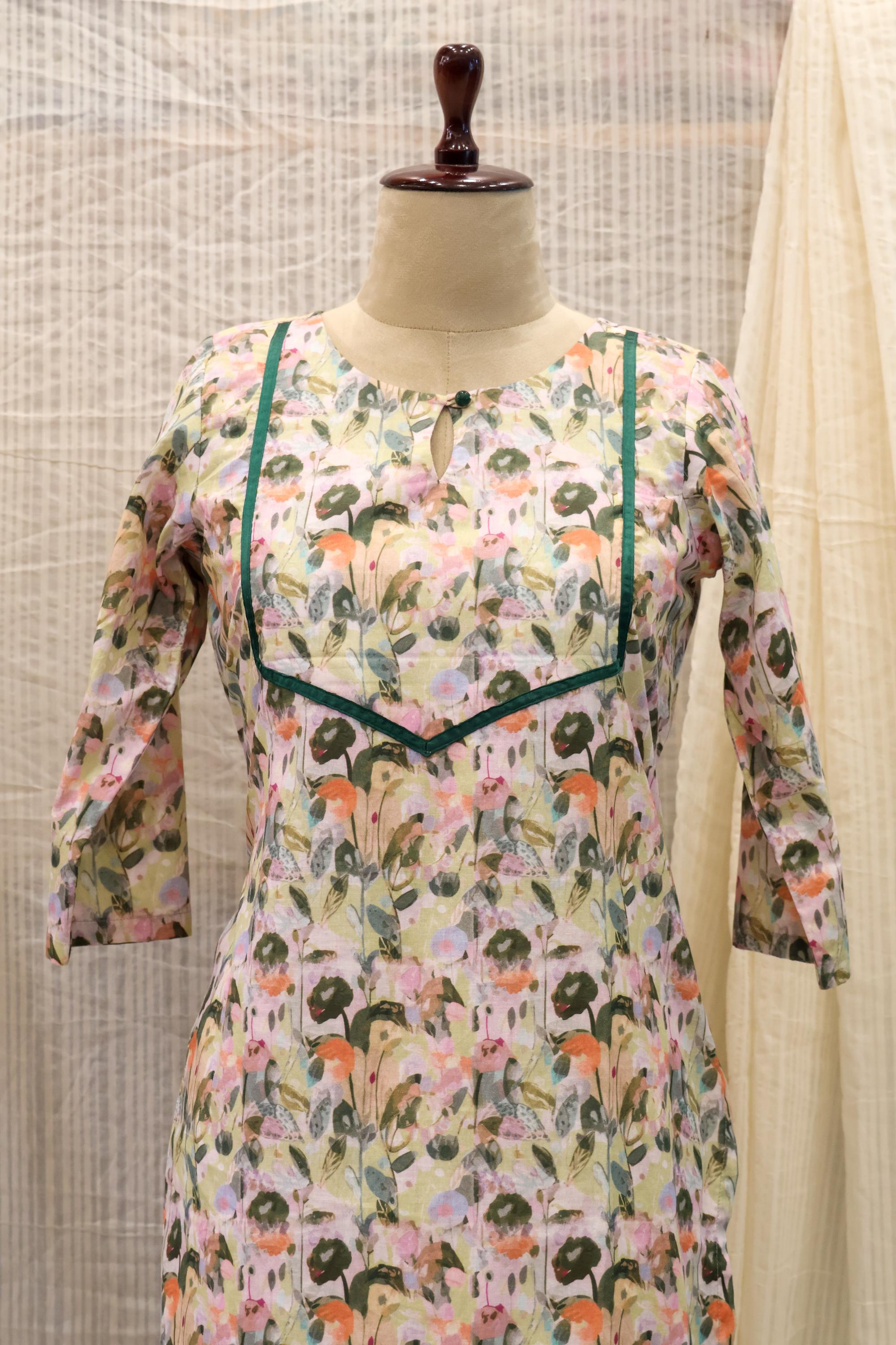 Cotton Ready-to-Wear Kurta - Elegant Ethnic Design RMK-038
