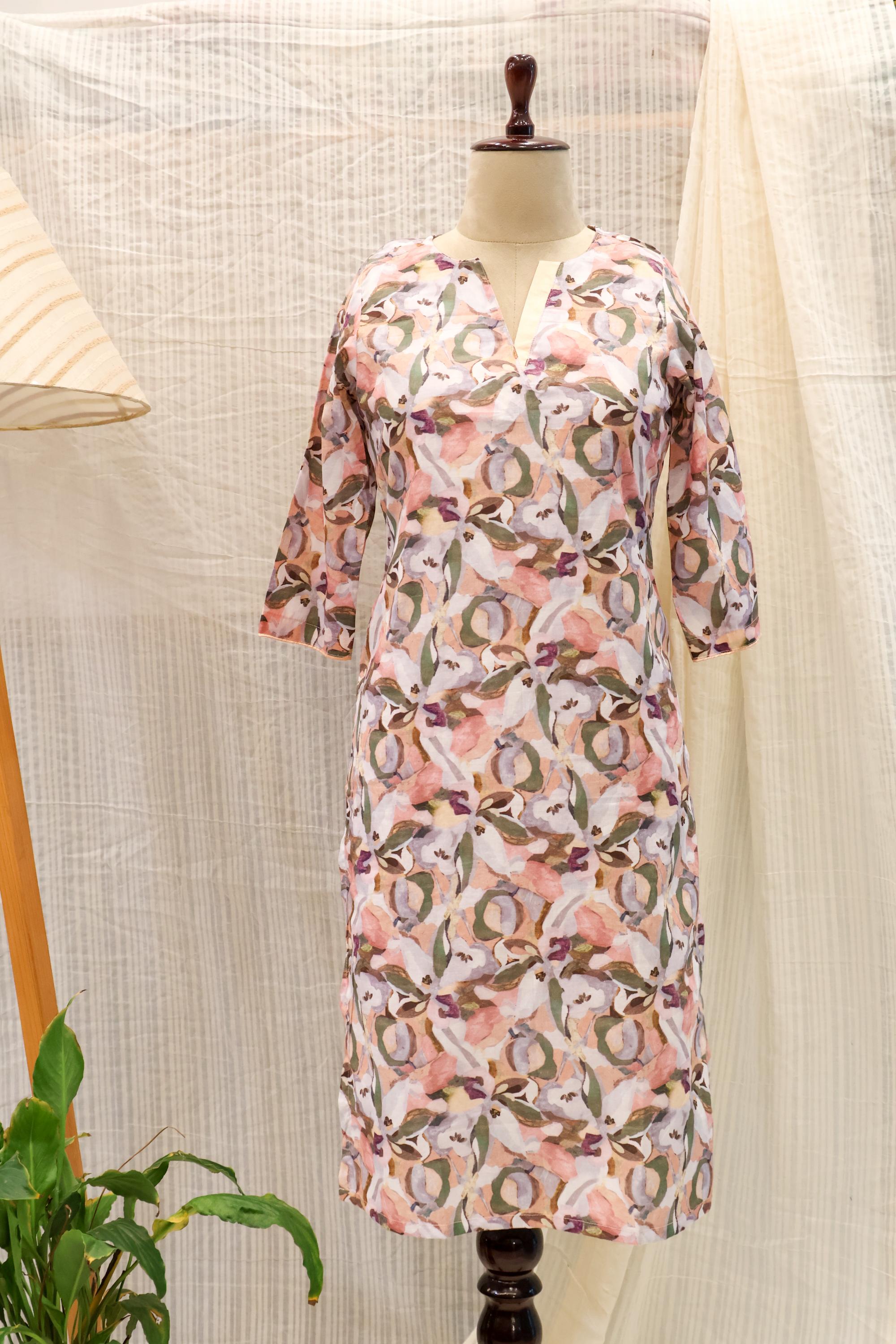Cotton Ready-to-Wear Kurta - Elegant Ethnic Design RMK-91
