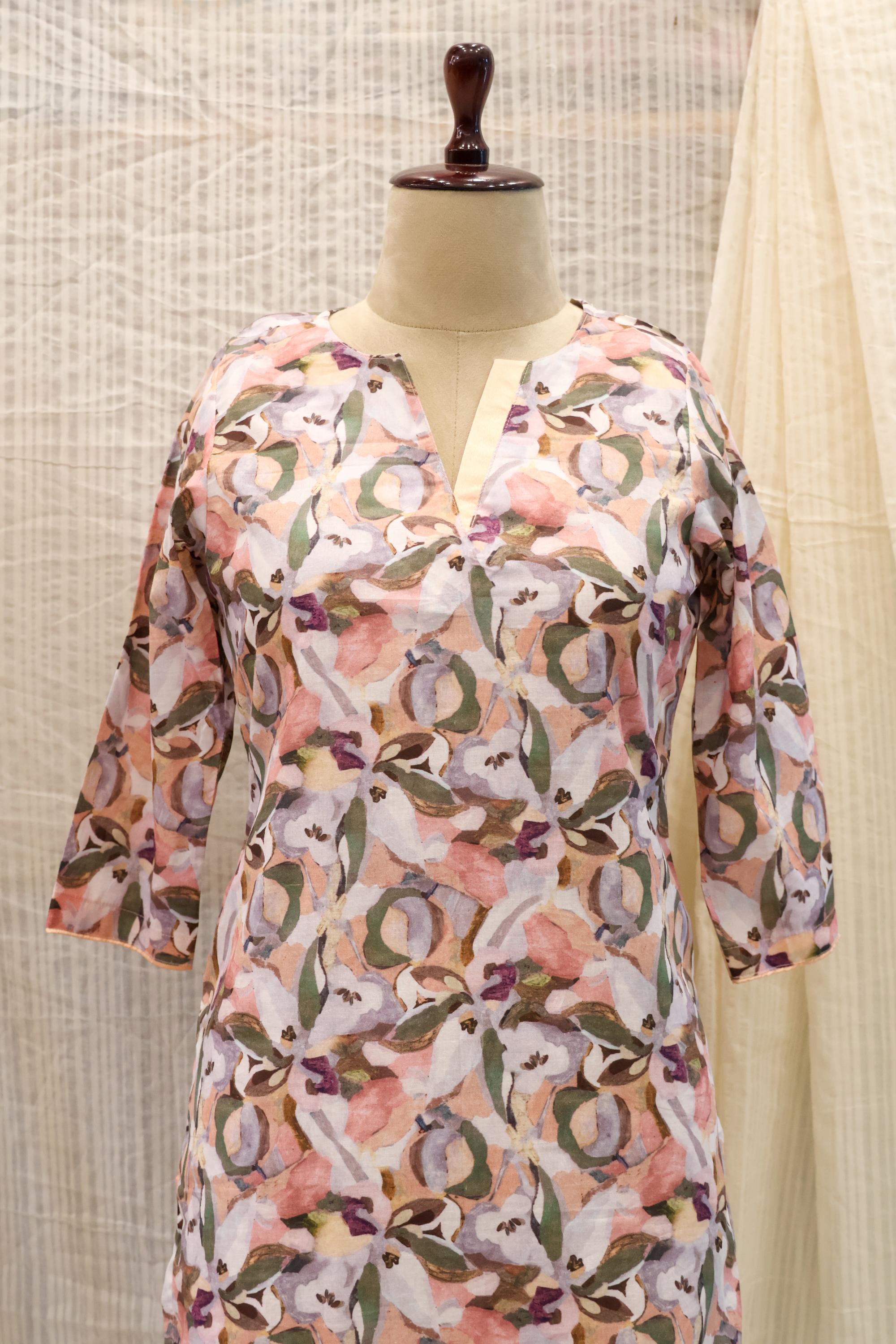 Cotton Ready-to-Wear Kurta - Elegant Ethnic Design RMK-91