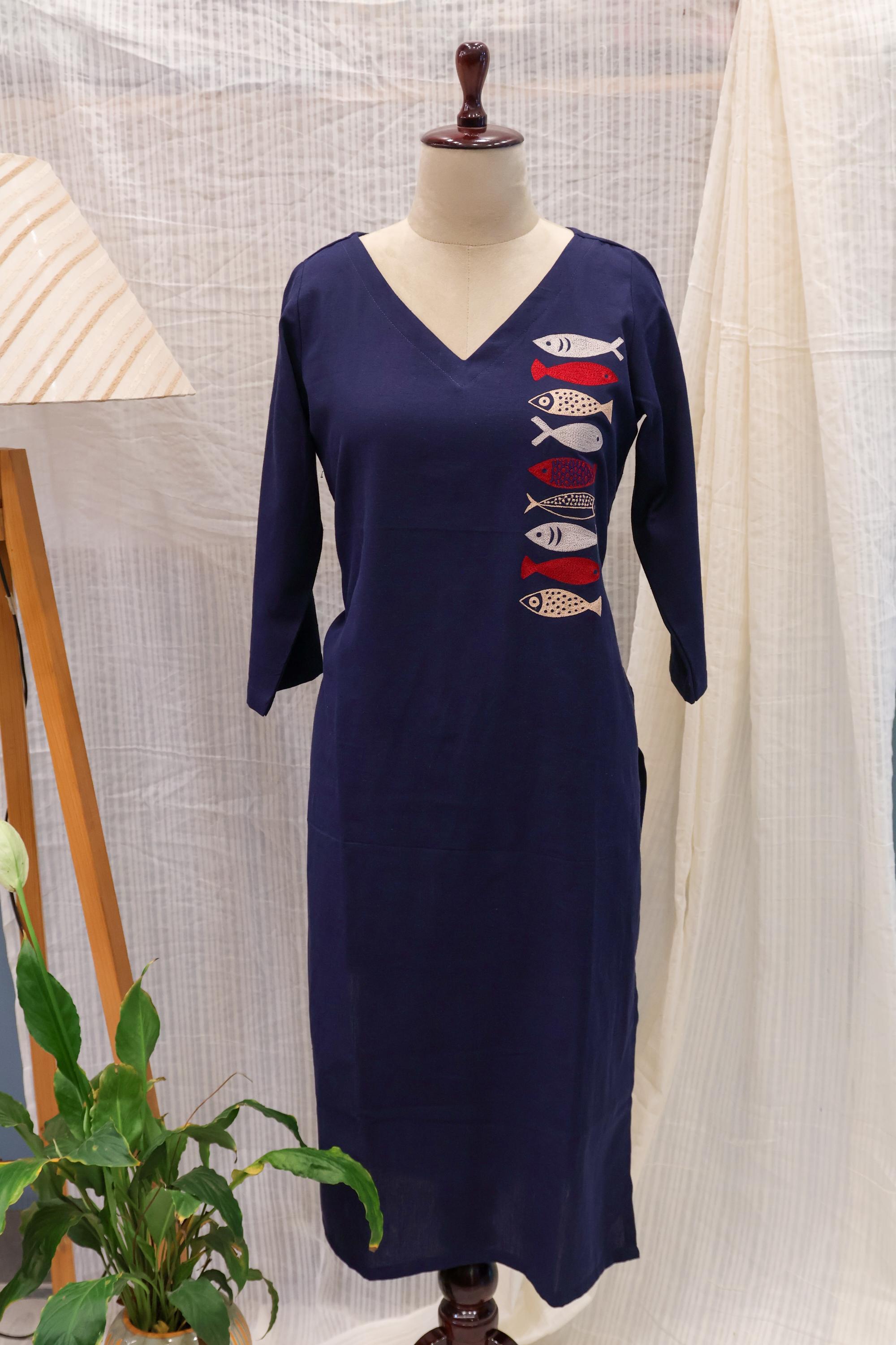 Cotton Ready-to-Wear Kurta - Elegant Ethnic Design RMK-26-021