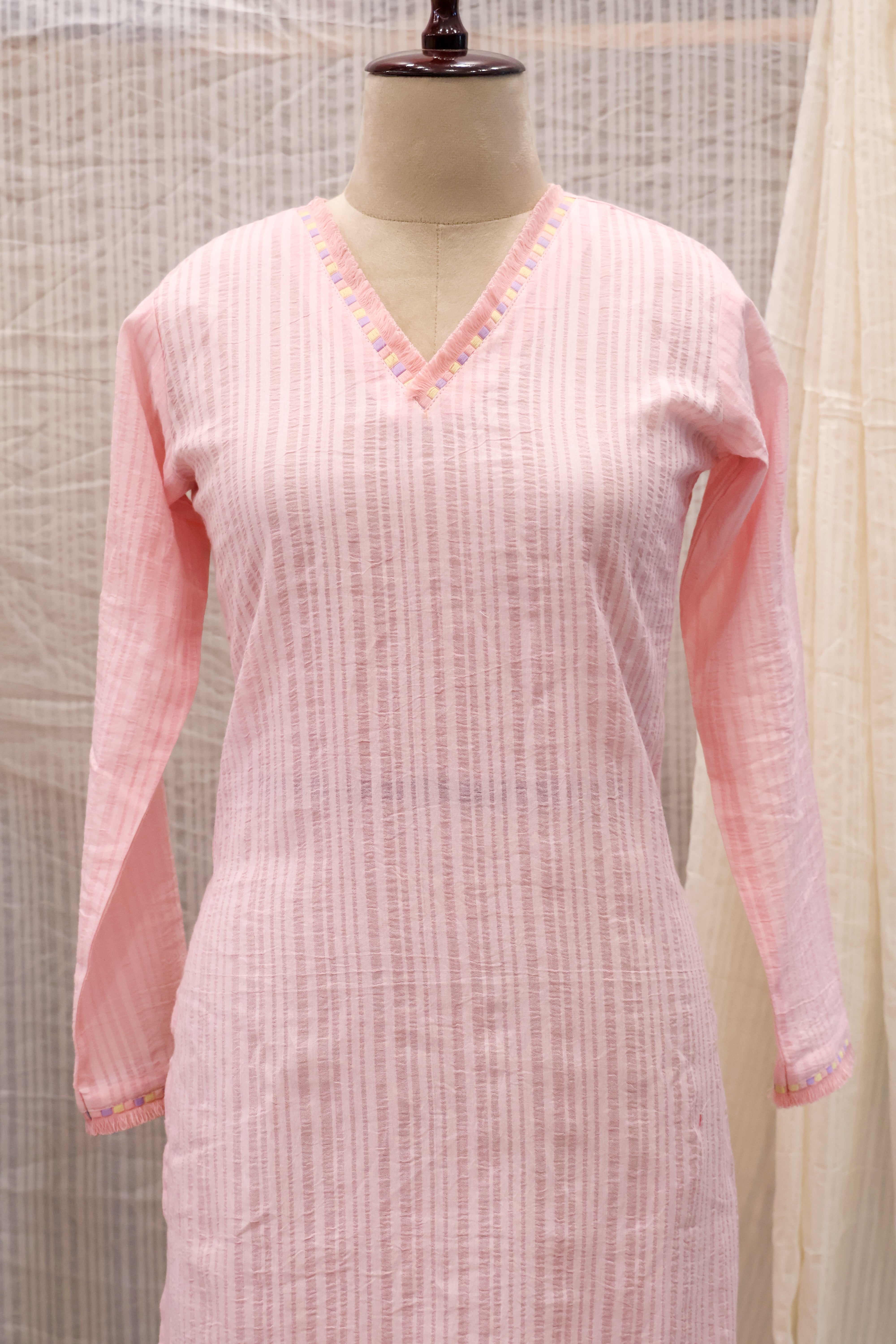 Cotton Ready-to-Wear Kurta - Elegant Ethnic Design RMK-26-018