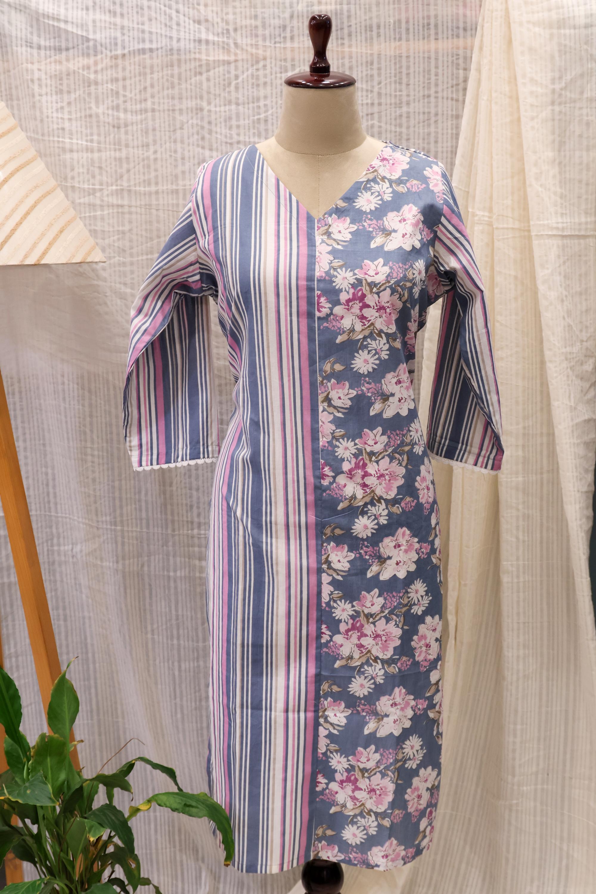Cotton Ready-to-Wear Kurta - Elegant Ethnic Design RMK-26-013