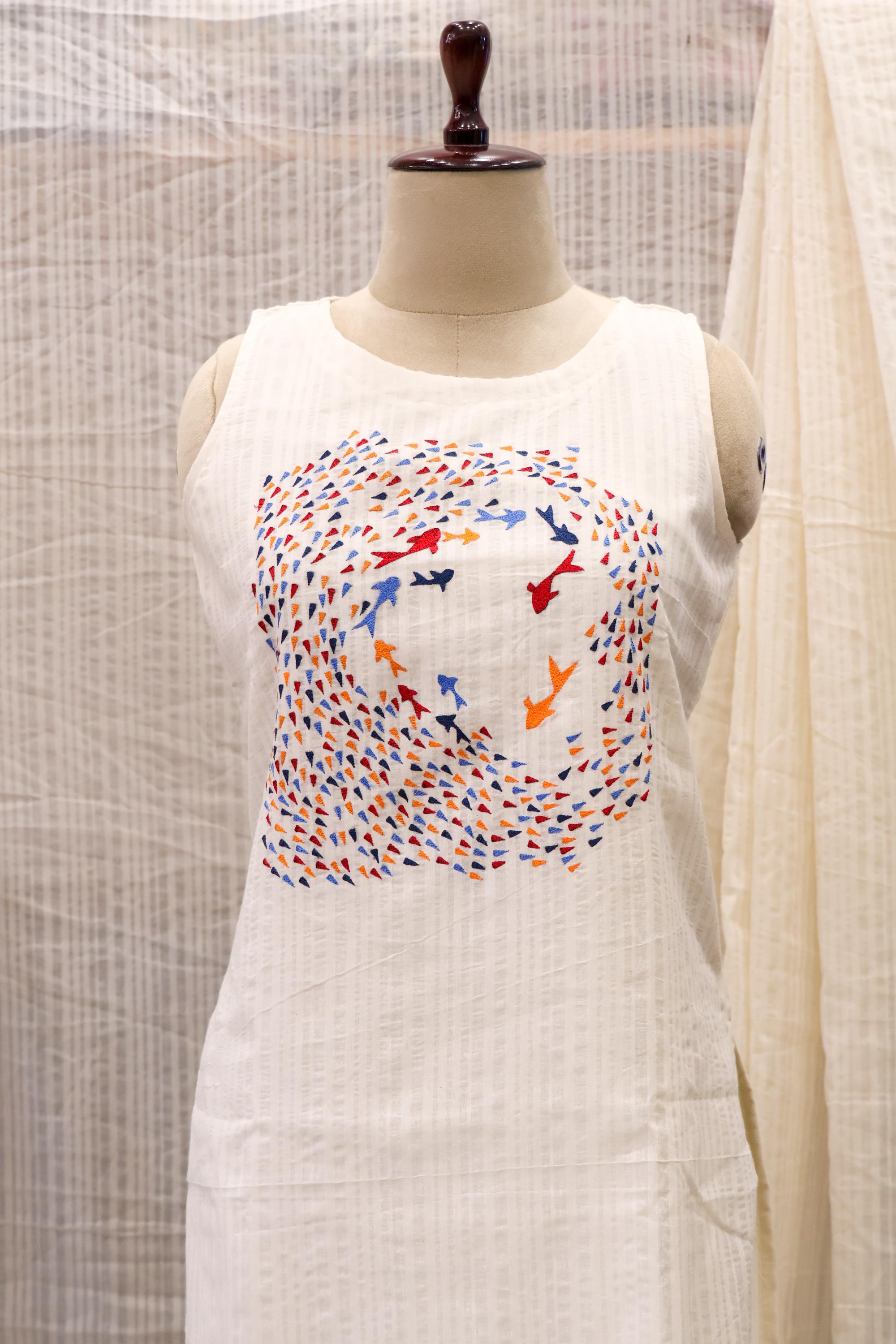 Cotton Ready-to-Wear Kurta - Elegant Ethnic Design RMK-205