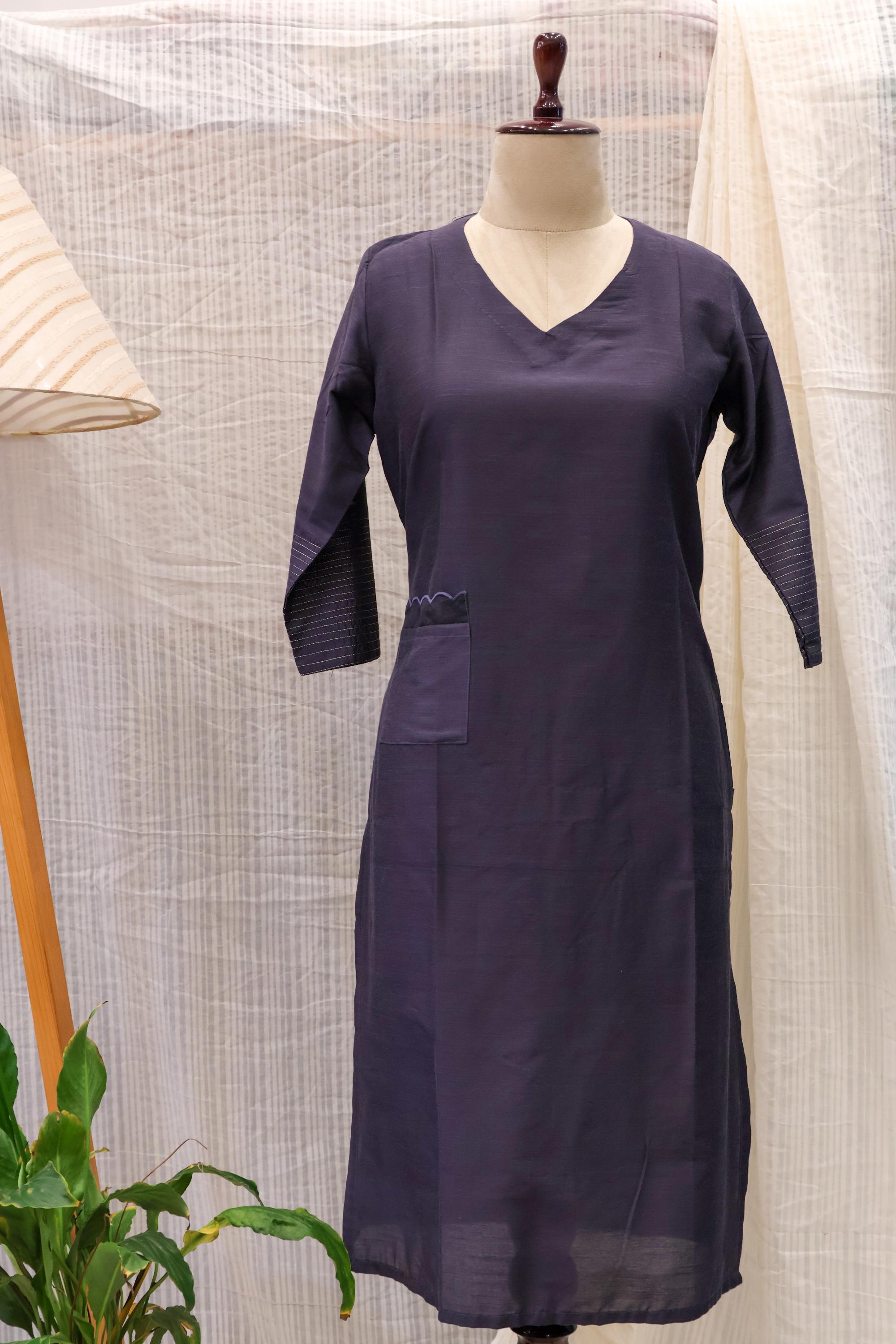 Cotton Silk Ready-to-Wear Kurta - Elegant Ethnic Design RMK-137