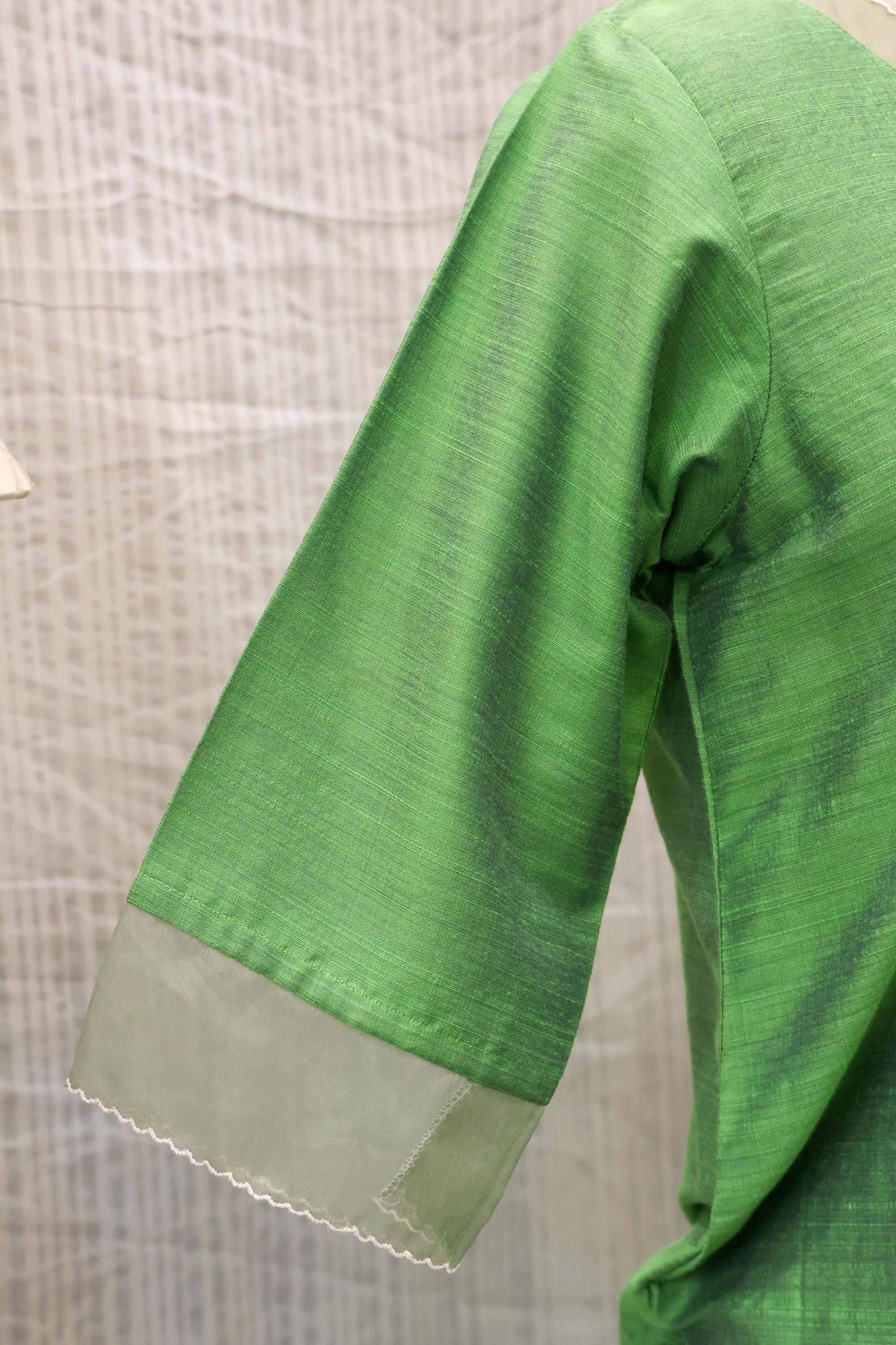 Cotton Silk Ready-to-Wear Kurta - Elegant Ethnic Design RMK-223
