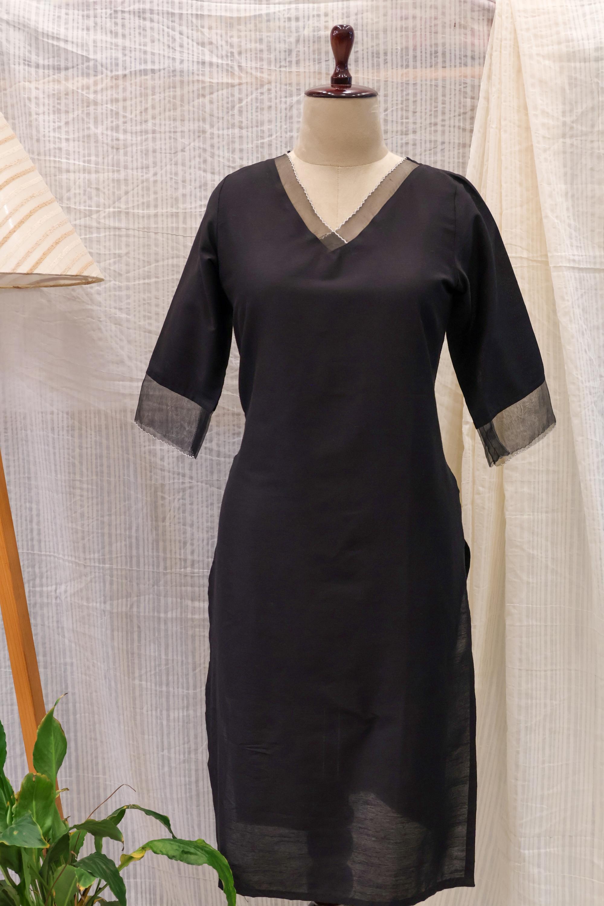 Cotton Silk Ready-to-Wear Kurta - Elegant Ethnic Design RMK-217