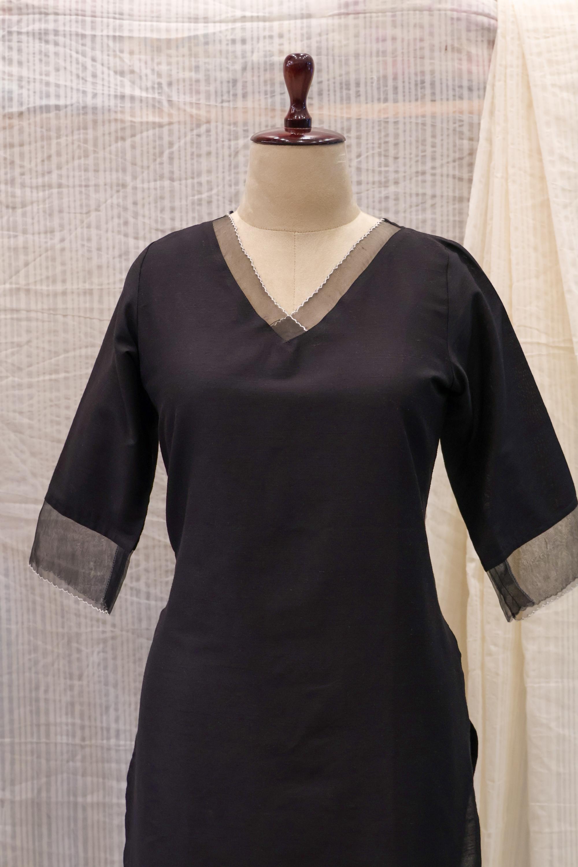 Cotton Silk Ready-to-Wear Kurta - Elegant Ethnic Design RMK-217