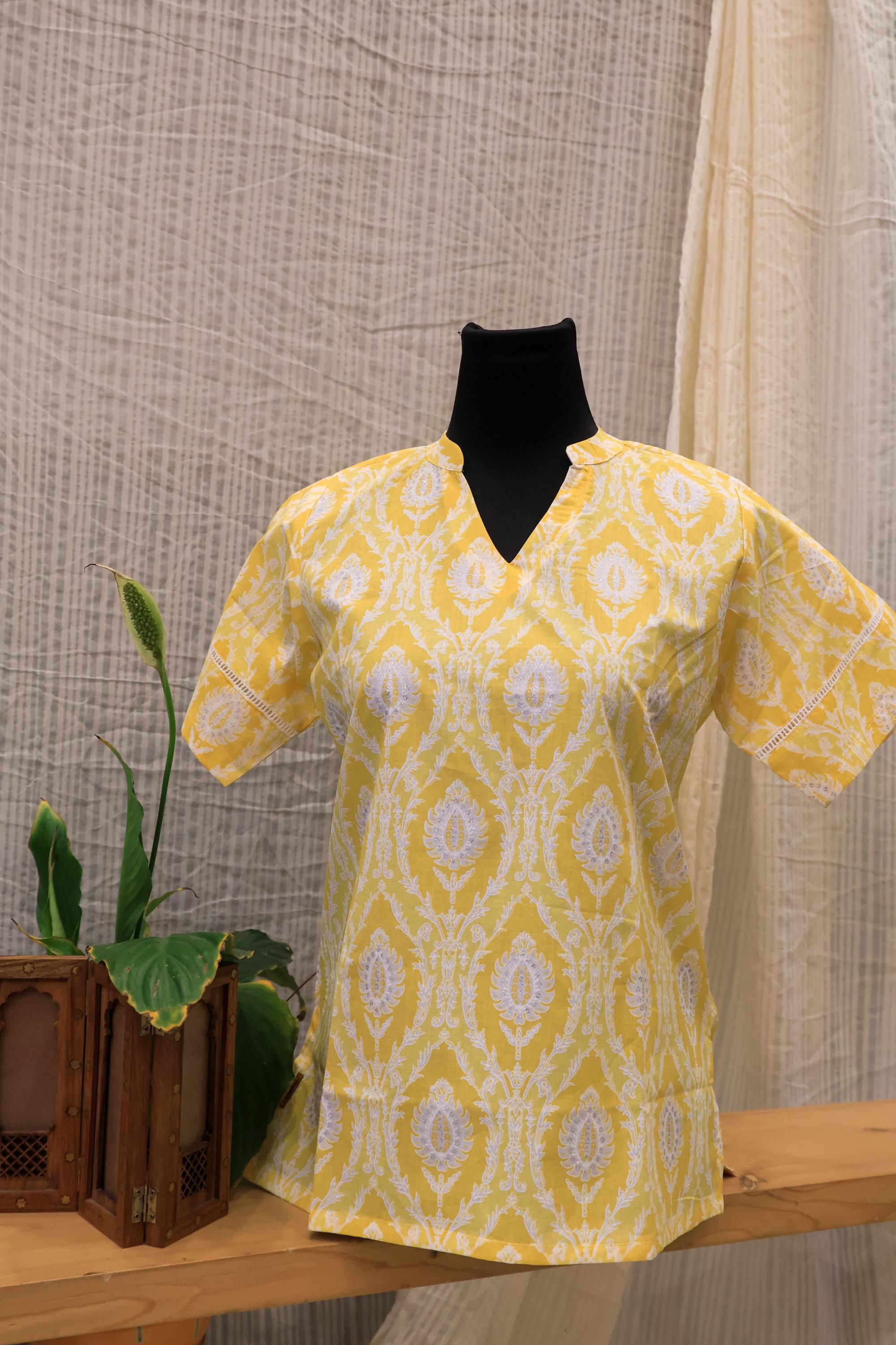 Cotton Ready-to-WearTunics - Elegant Design RMT-077