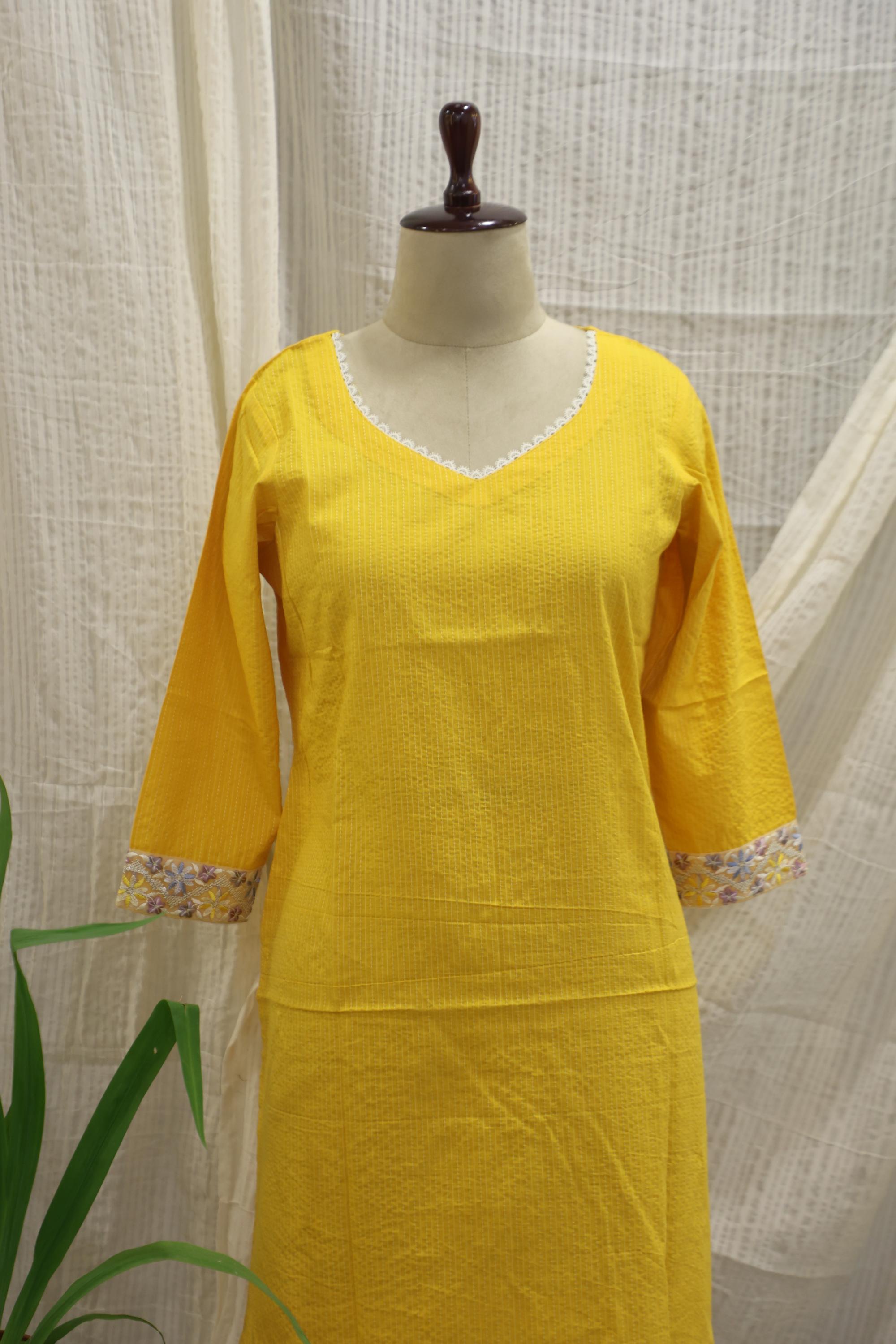 Cotton Ready-to-Wear Kurta - Elegant Ethnic Design RMK-001