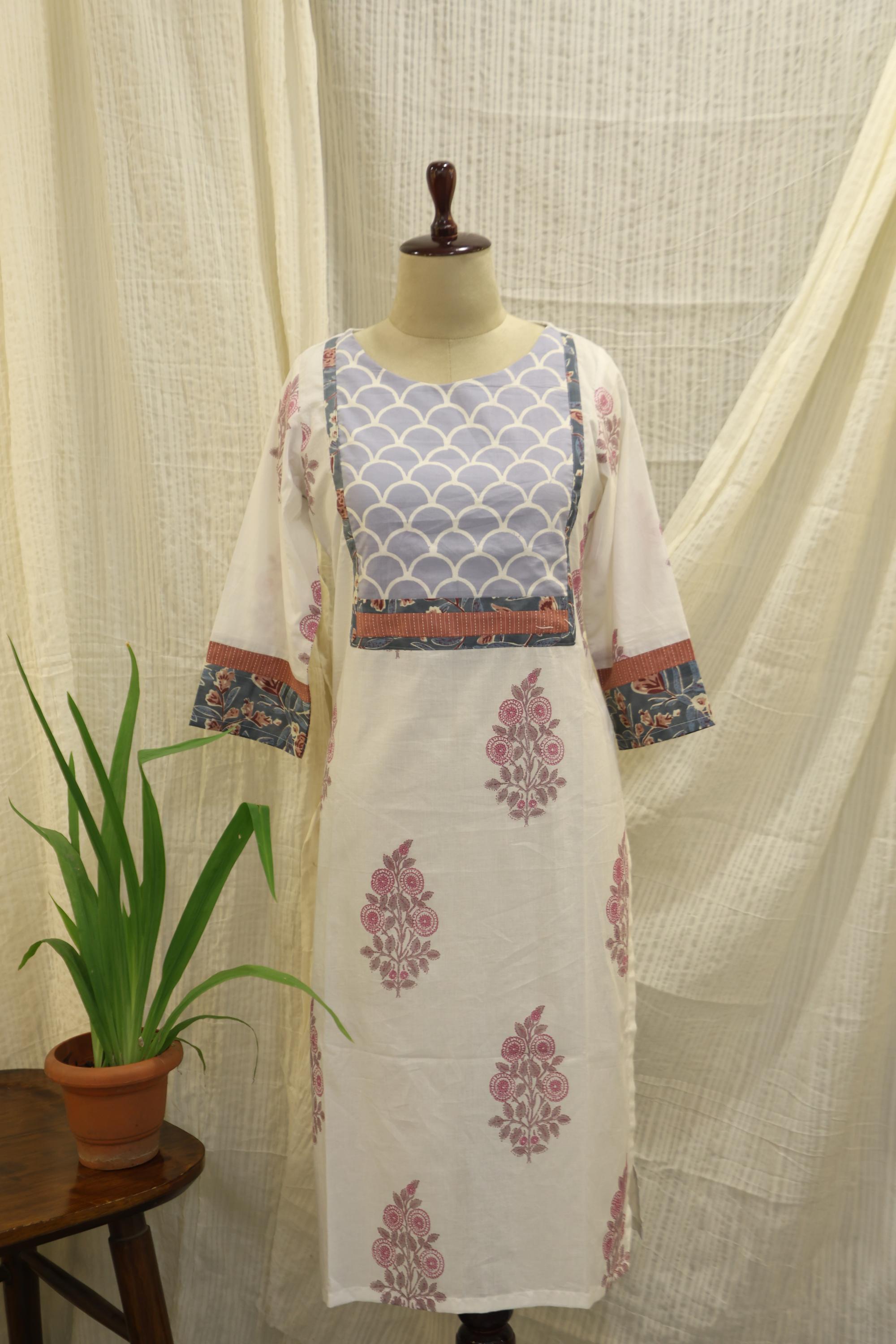 Cotton Ready-to-Wear Kurta - Elegant Ethnic Design RMK-003