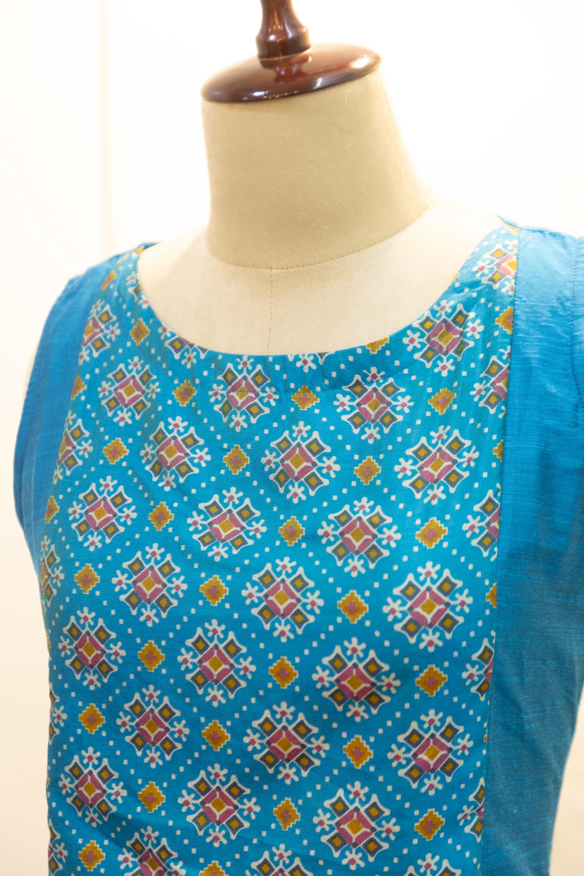 Cotton Silk Ready-to-Wear Kurta - Elegant Ethnic Design GAN-010