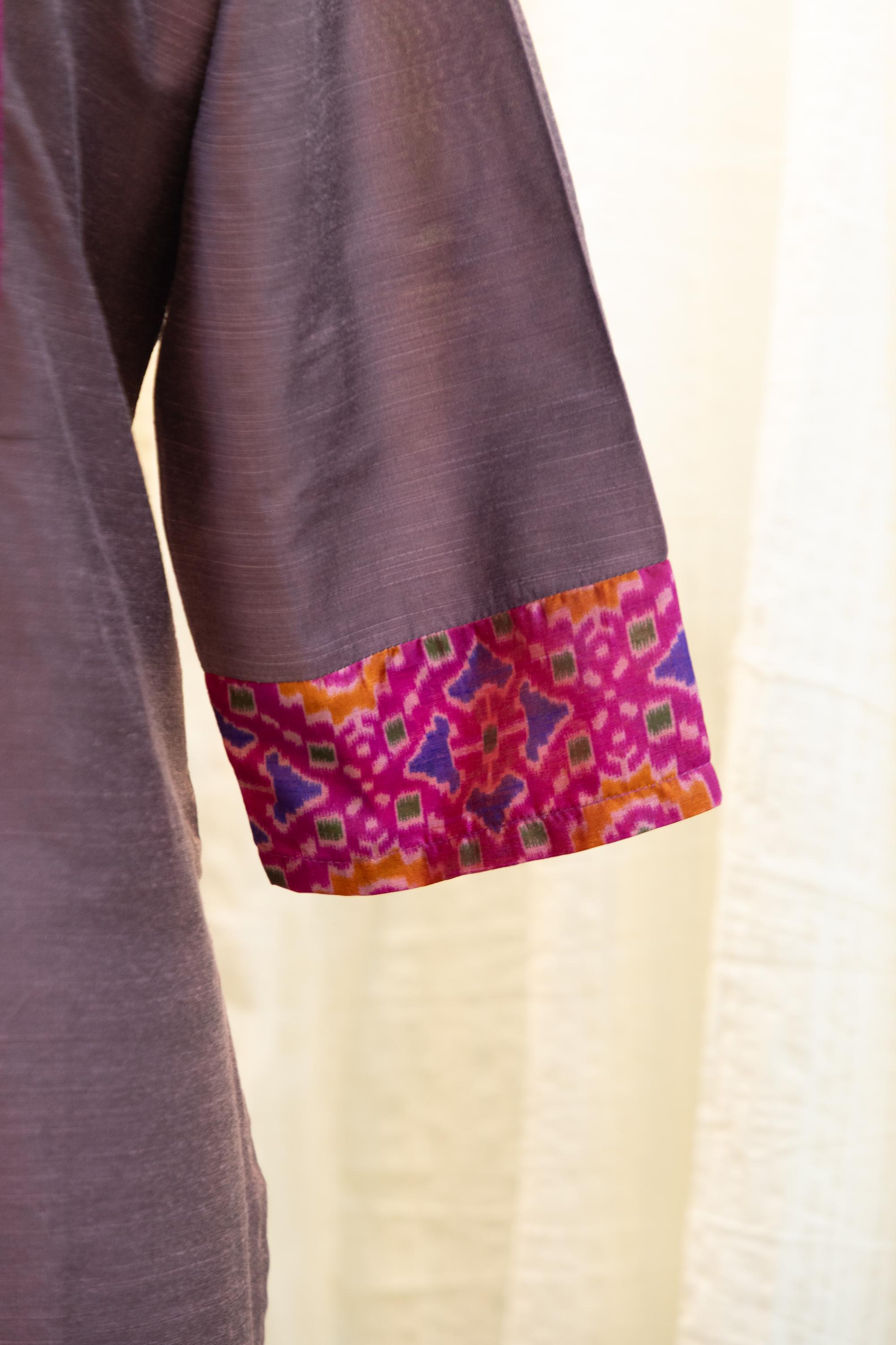 Cotton Silk Ready-to-Wear Kurta - Elegant Ethnic Design GAN-004