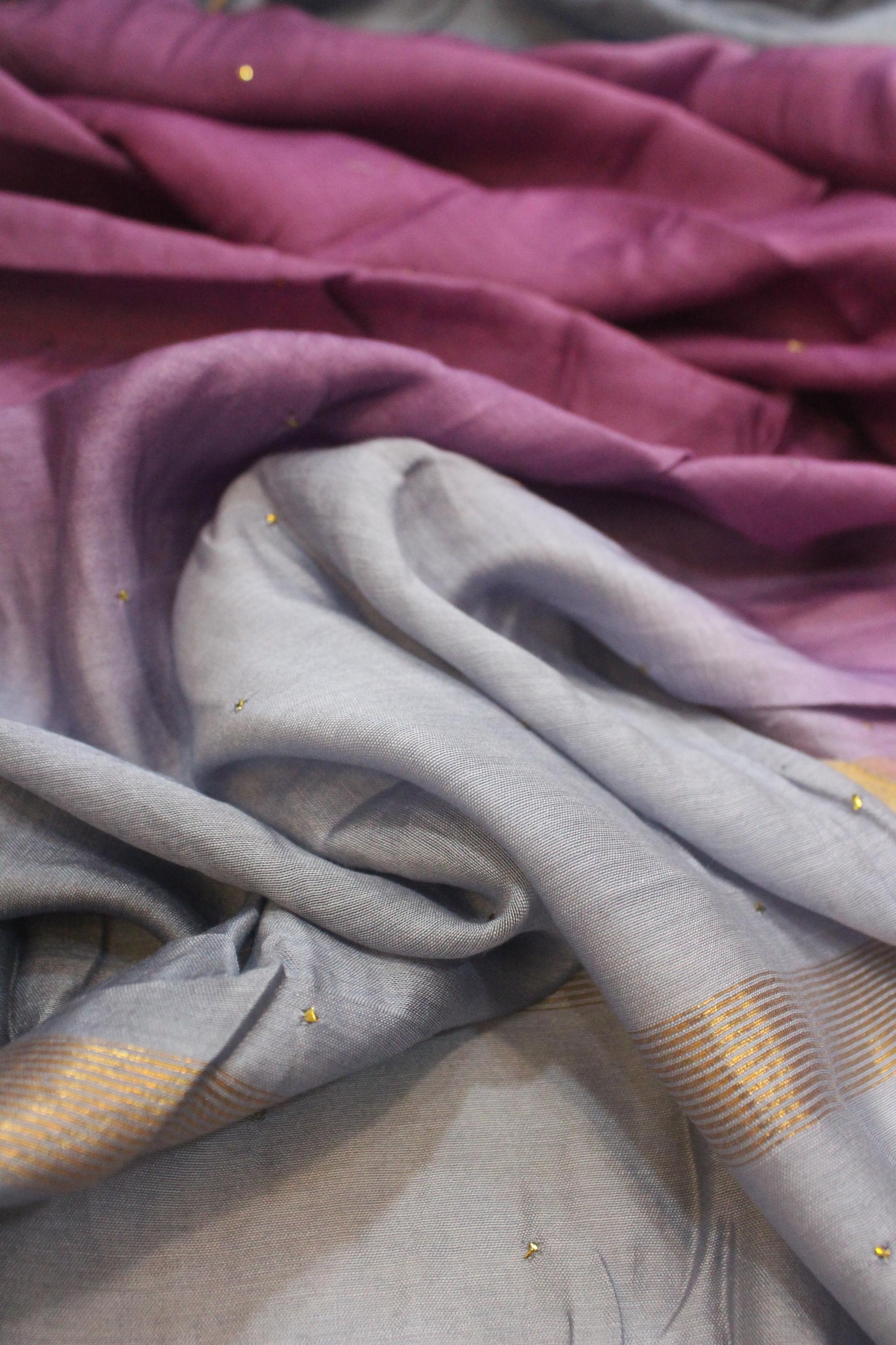 CHANDERI WITH WITH BADLA WORK DUPATTA SET-6
