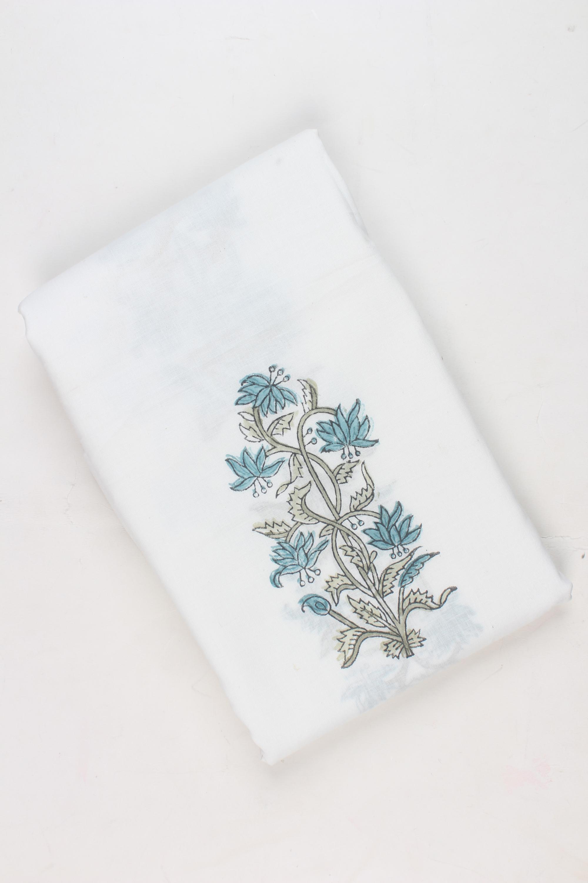 Embroidered fabric set of 2