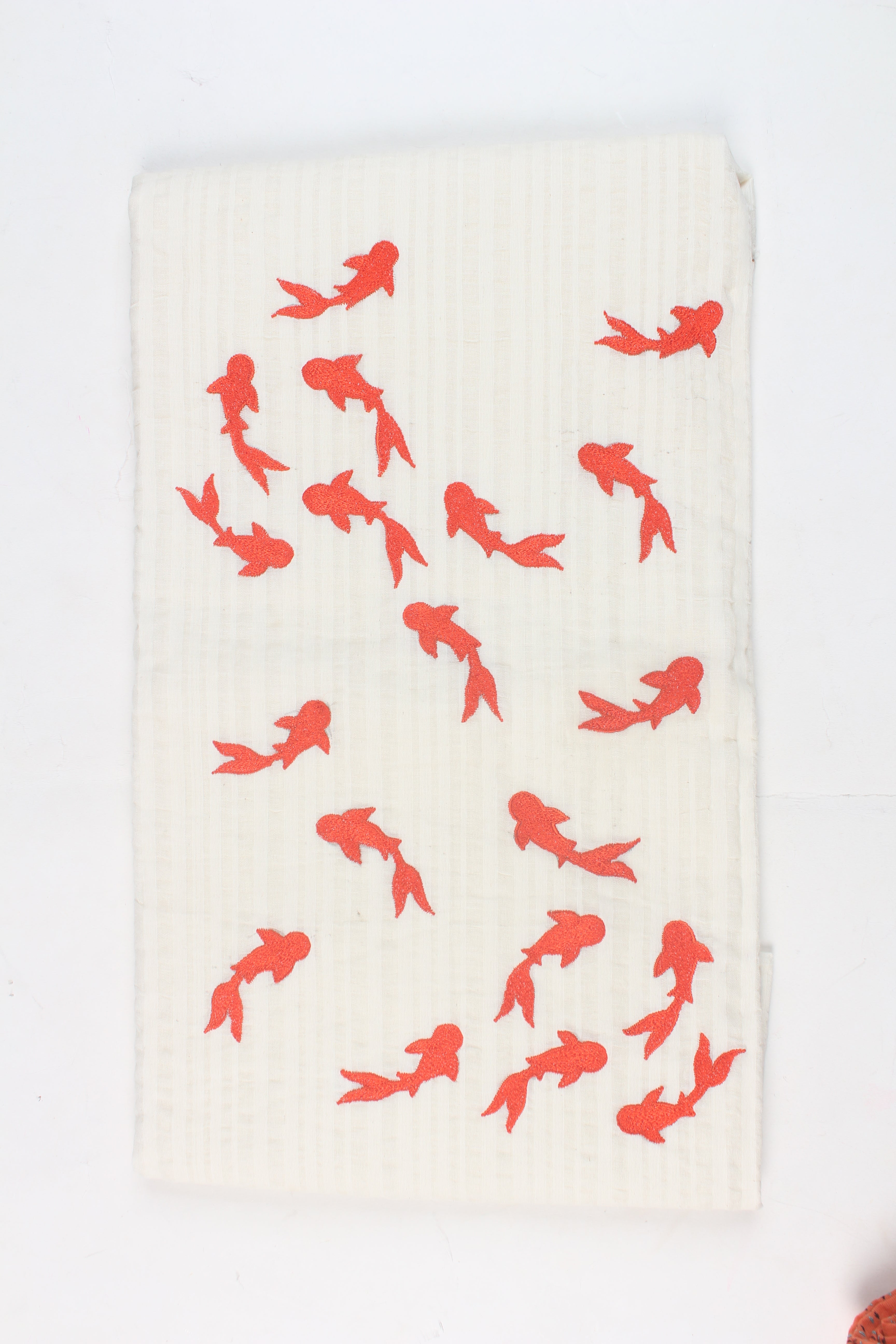 Embroidered fabric set of 2