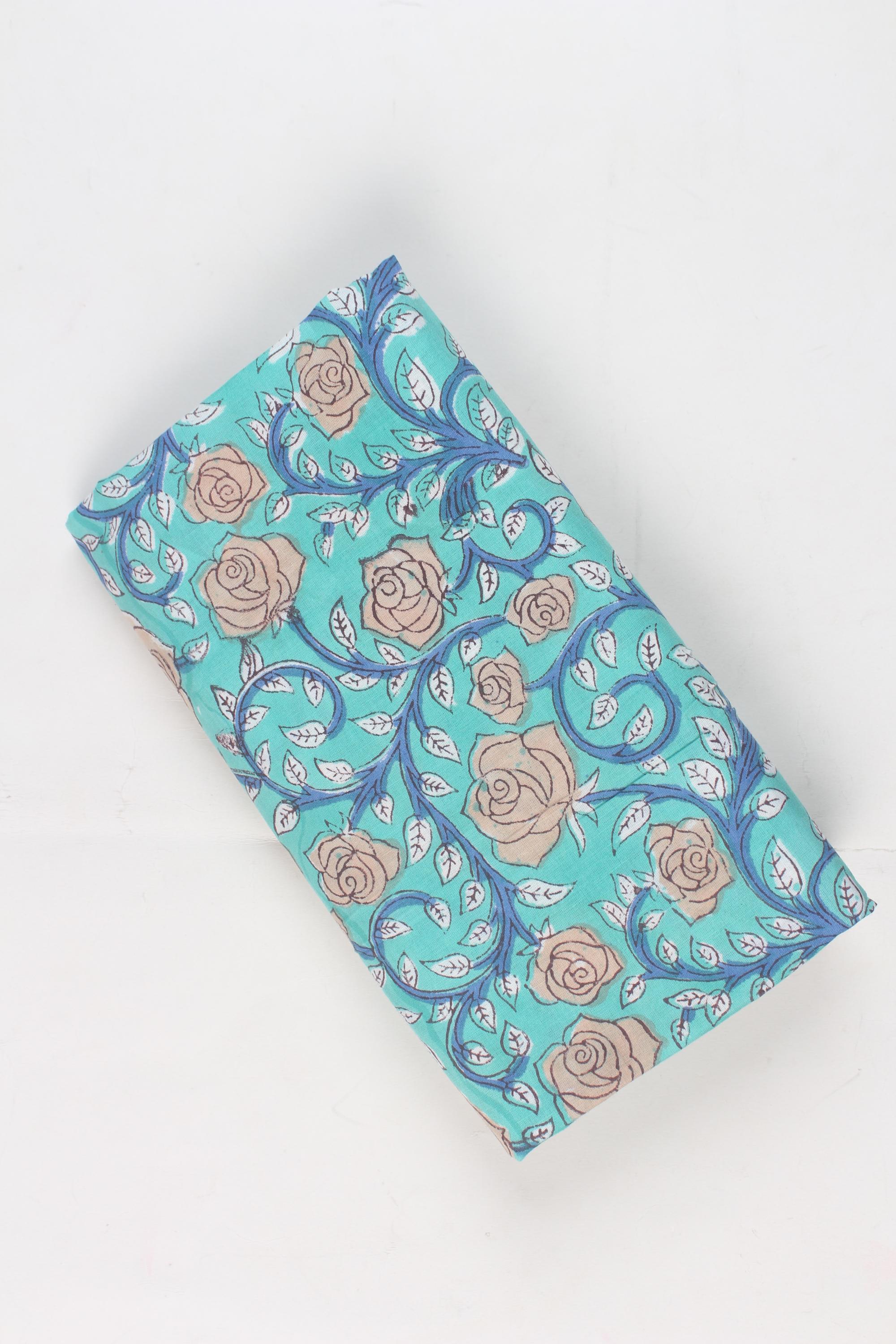 Embroidered fabric set of 2